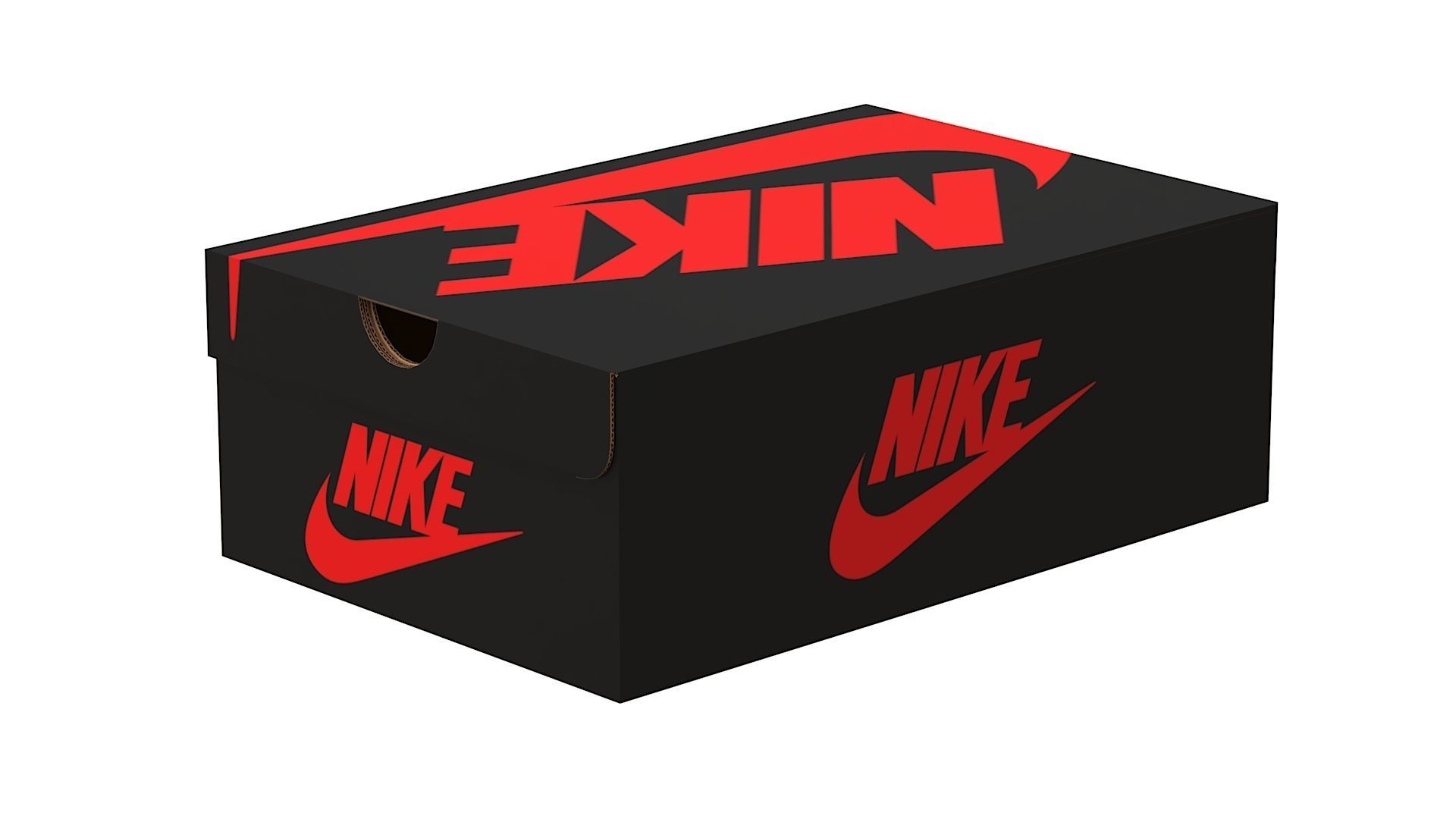 Nike Shoe Box PBR 06 Low-poly 3D model_11