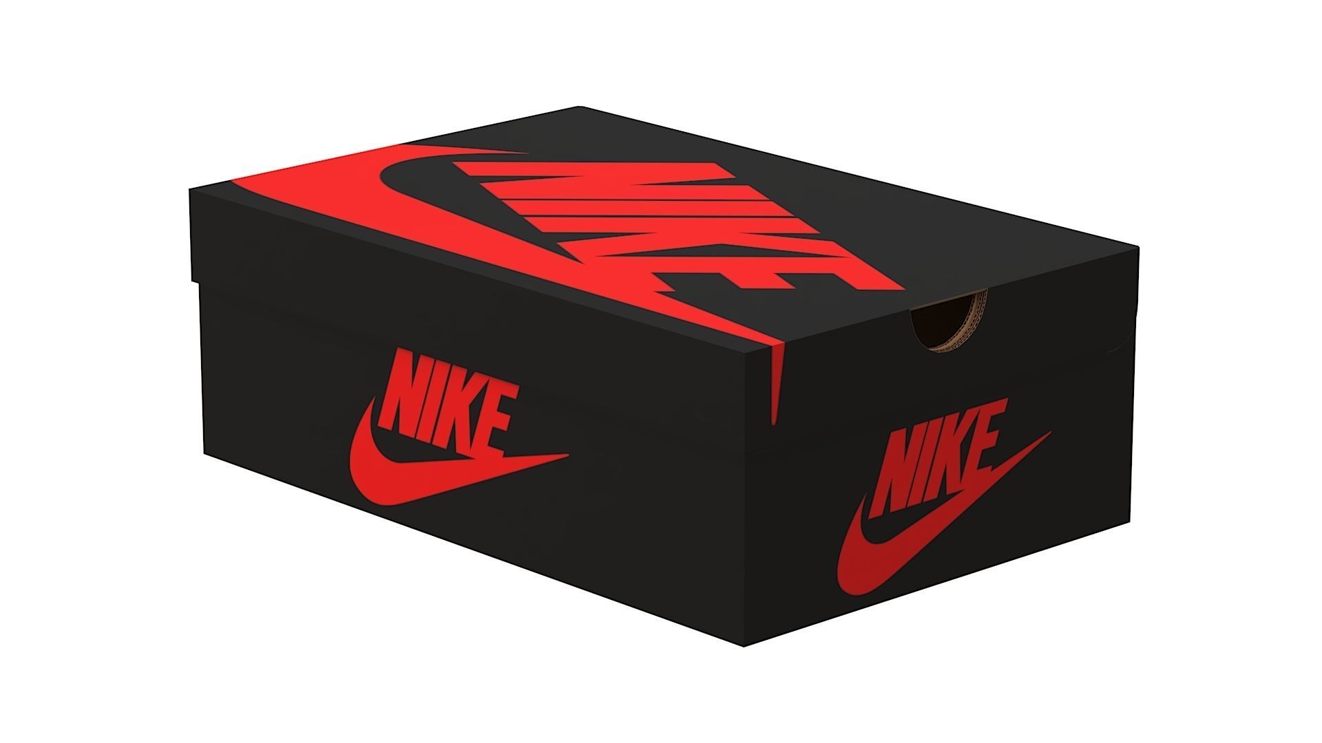 Nike Shoe Box PBR 06 Low-poly 3D model_12