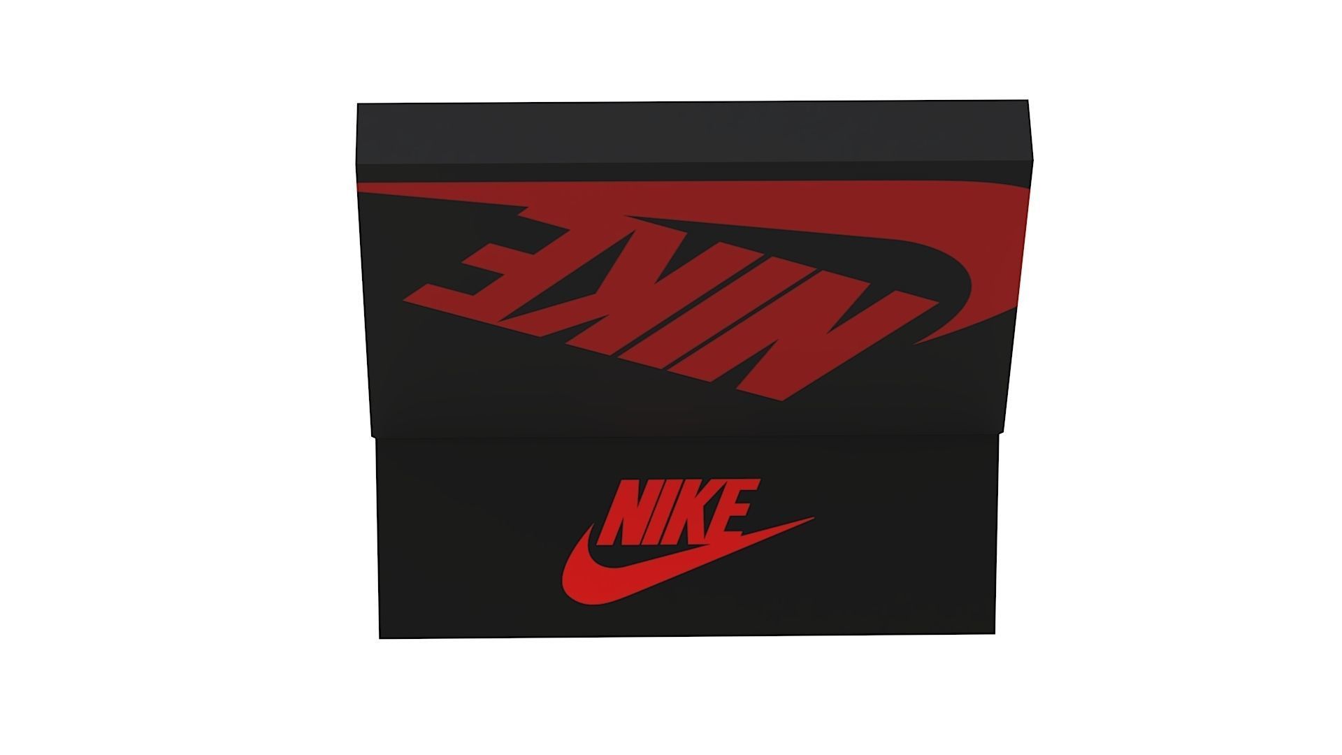 Nike Shoe Box PBR 06 Low-poly 3D model_4