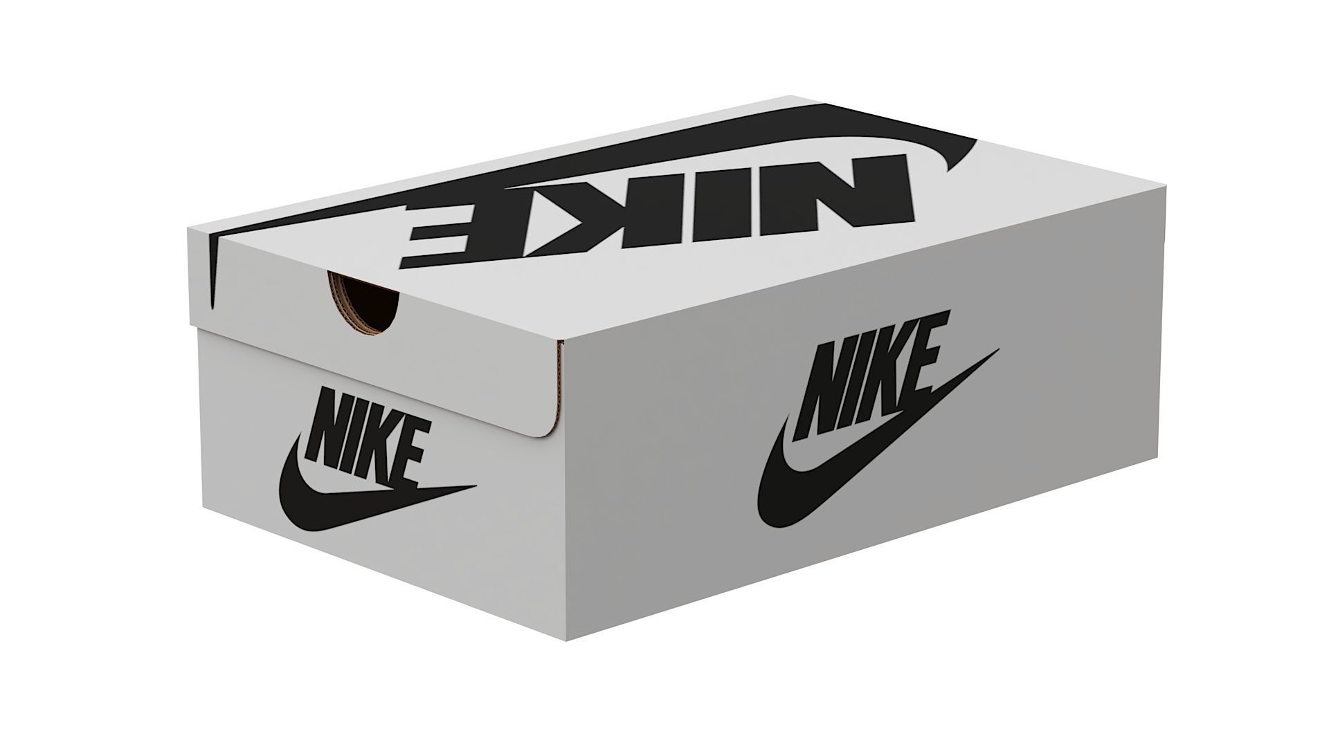 Nike Shoe Box PBR 07 Low-poly 3D model_11