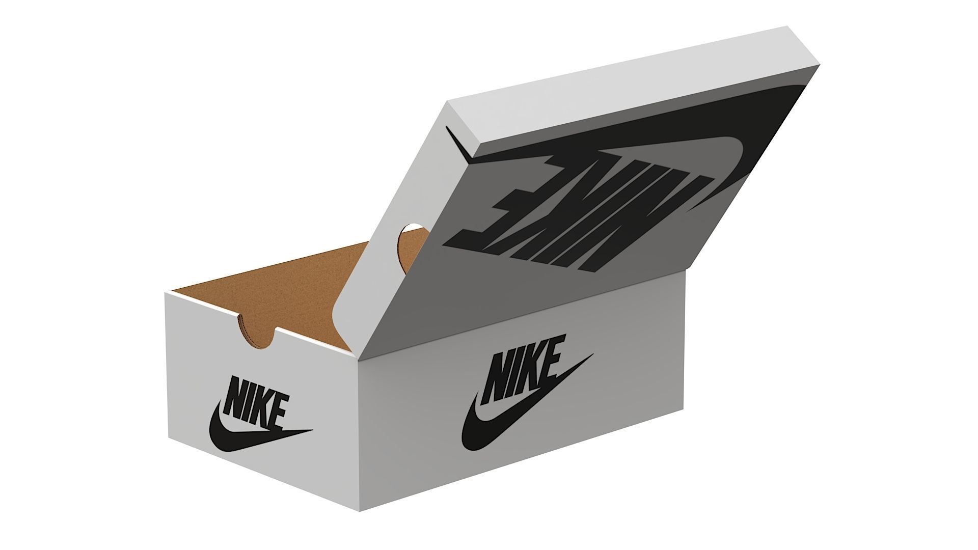 Nike Shoe Box PBR 07 Low-poly 3D model_5
