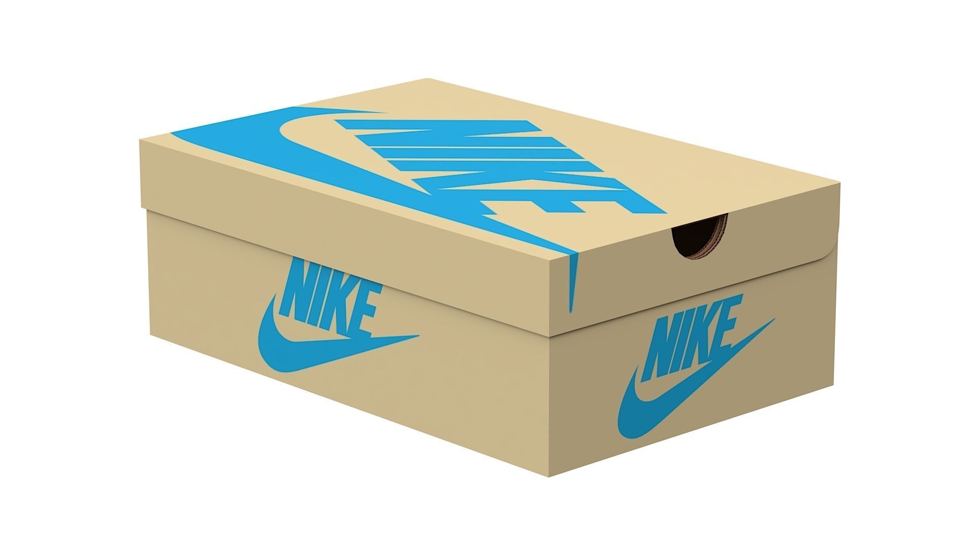 Nike Shoe Box PBR 08 Low-poly 3D model_12