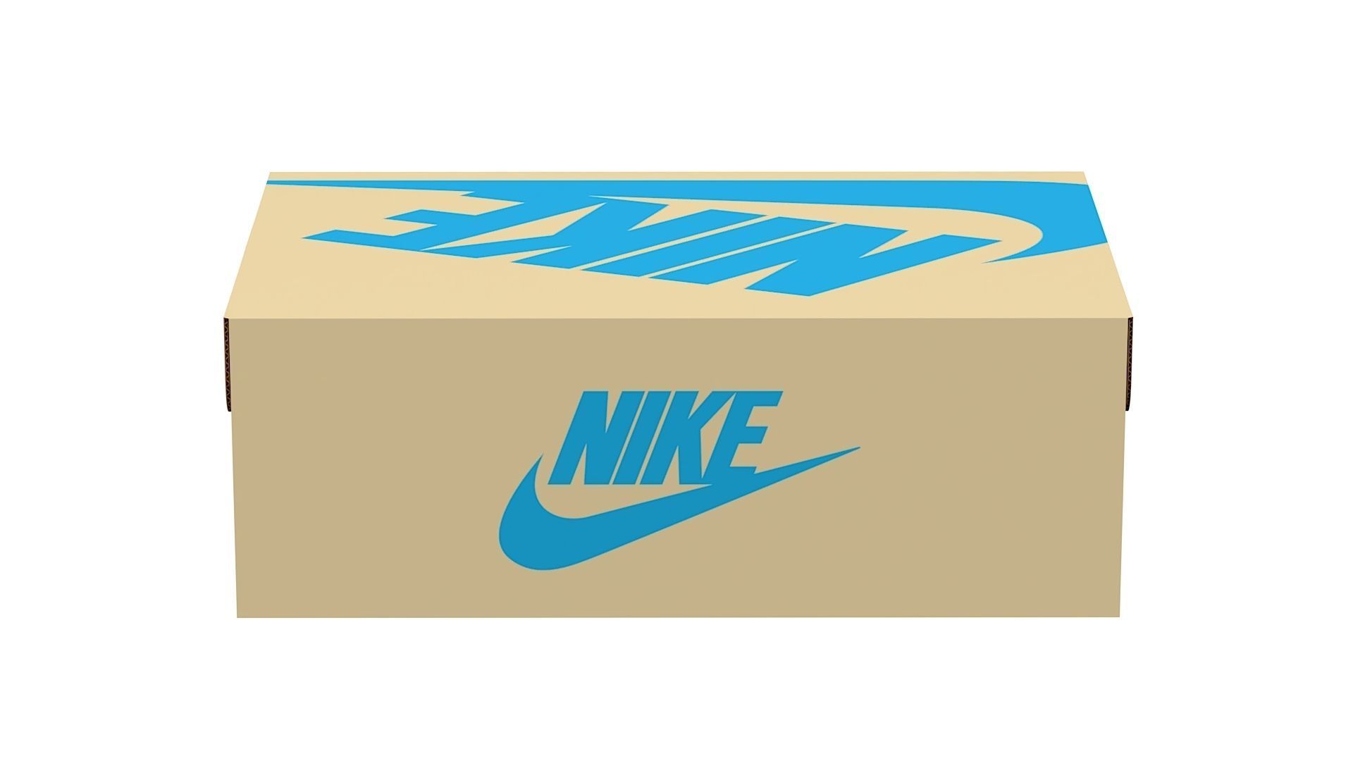 Nike Shoe Box PBR 08 Low-poly 3D model_10