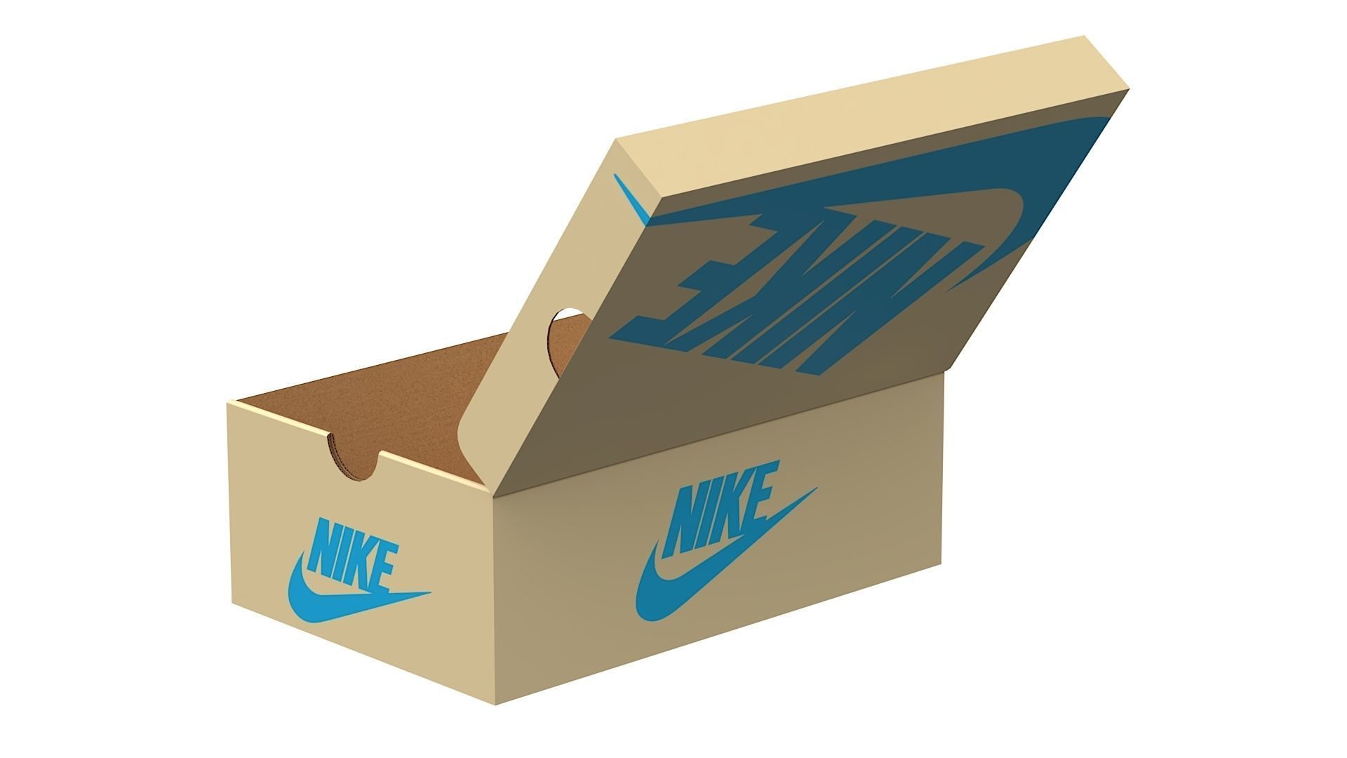 Nike Shoe Box PBR 08 Low-poly 3D model_5
