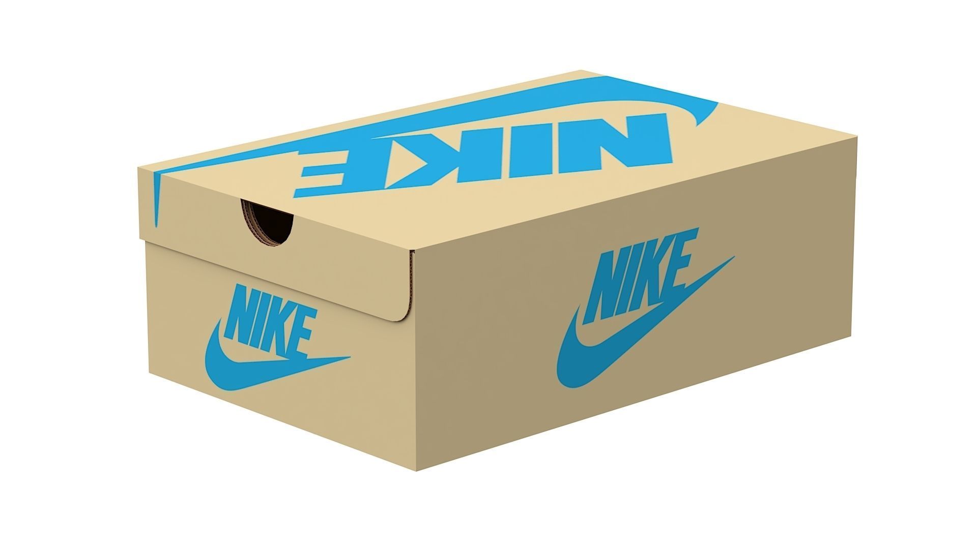 Nike Shoe Box PBR 08 Low-poly 3D model_11