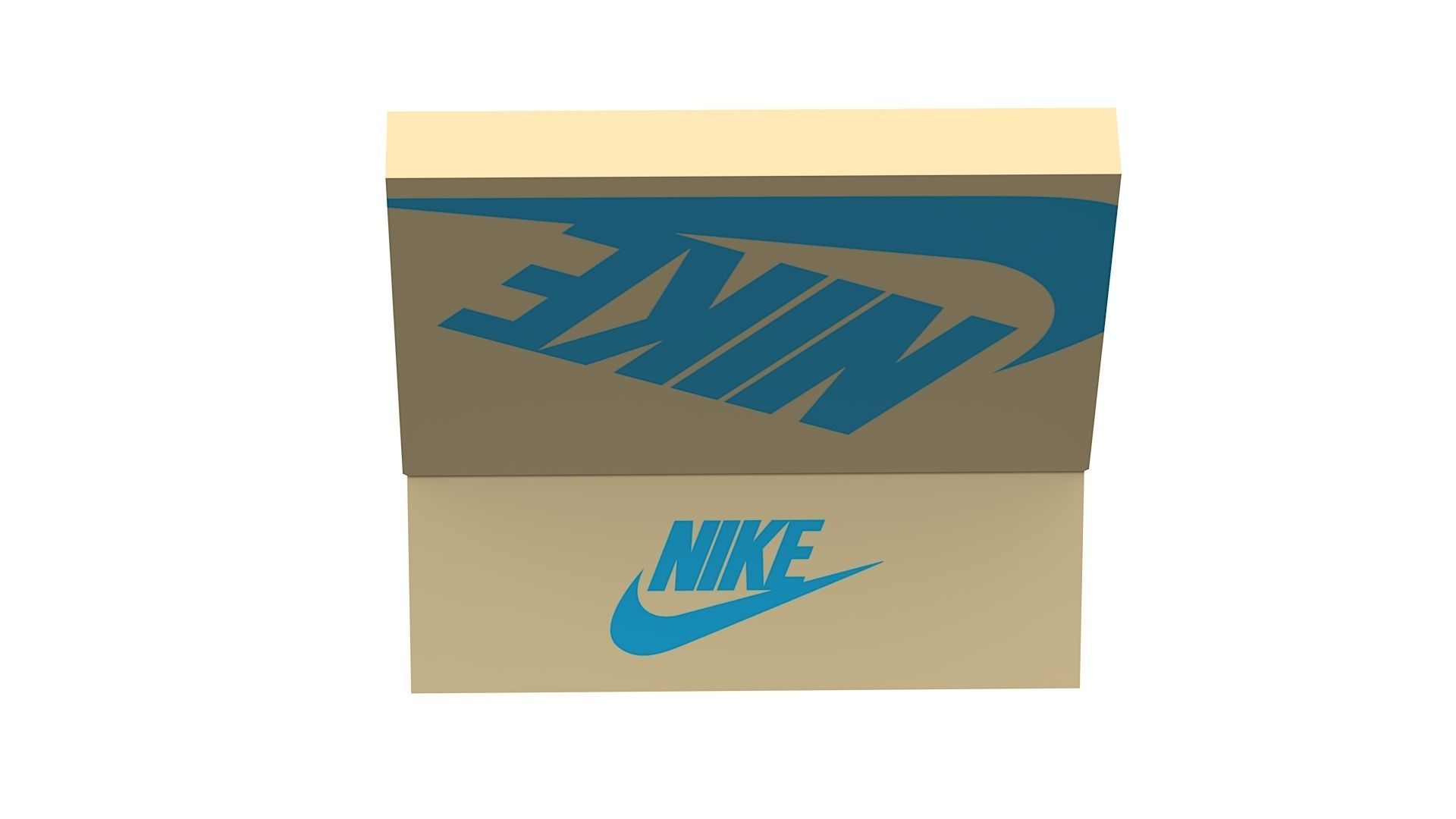 Nike Shoe Box PBR 08 Low-poly 3D model_4