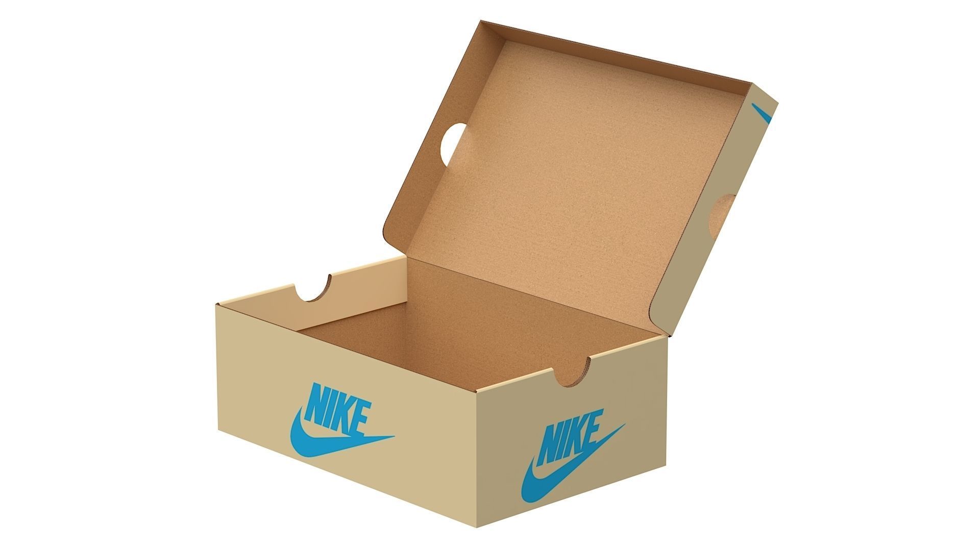 Nike Shoe Box PBR 08 Low-poly 3D model_6