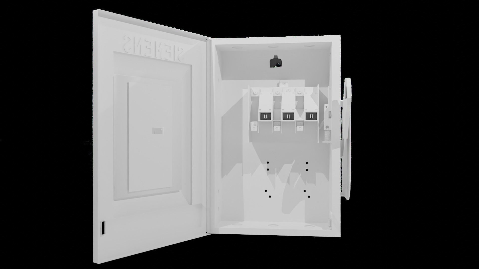 Siemens Safety Switch Box Low-poly 3D model_9