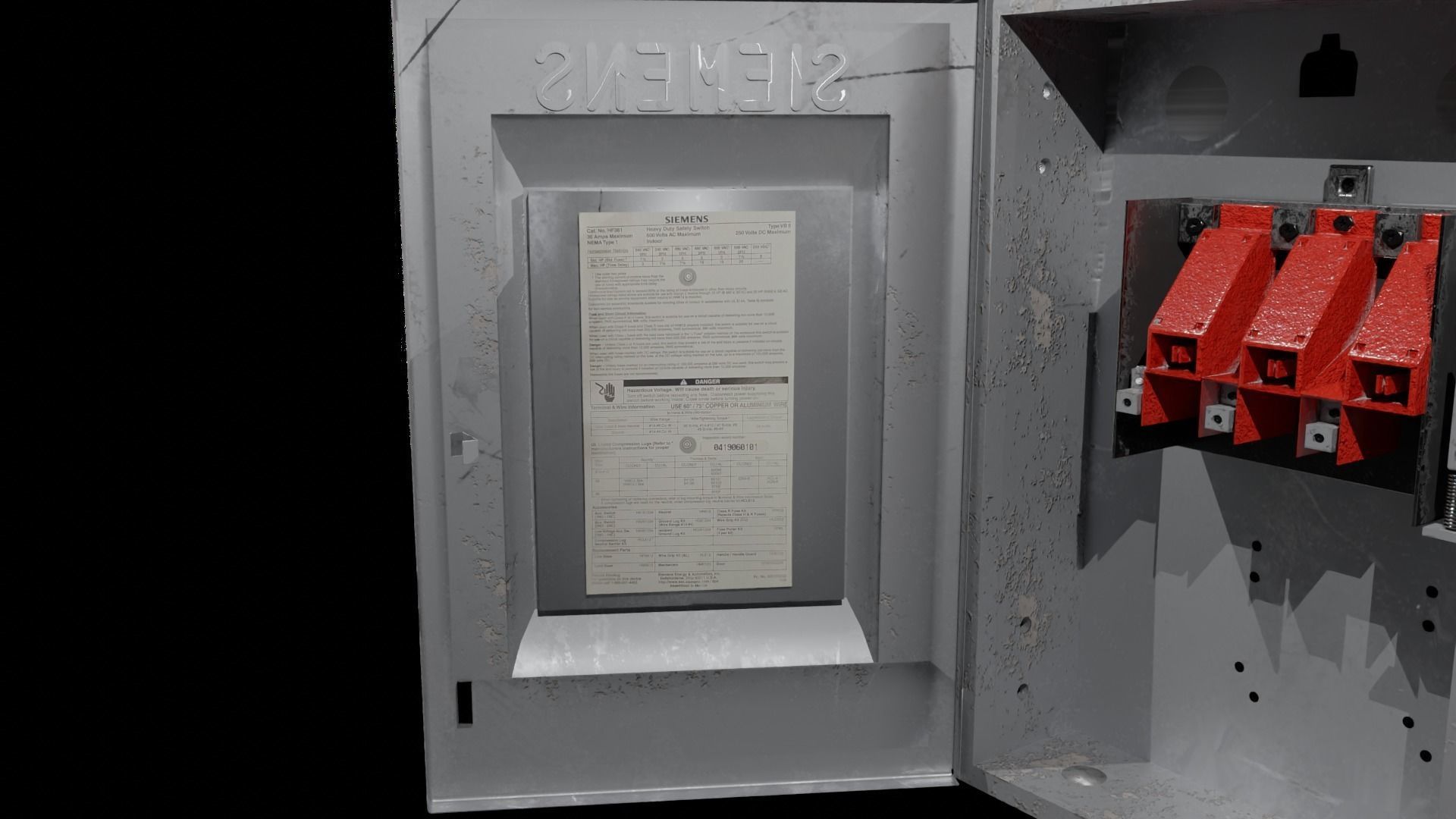 Siemens Safety Switch Box Low-poly 3D model_6