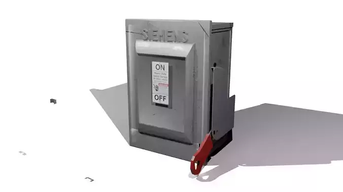 Siemens Safety Switch Box Low-poly 3D model