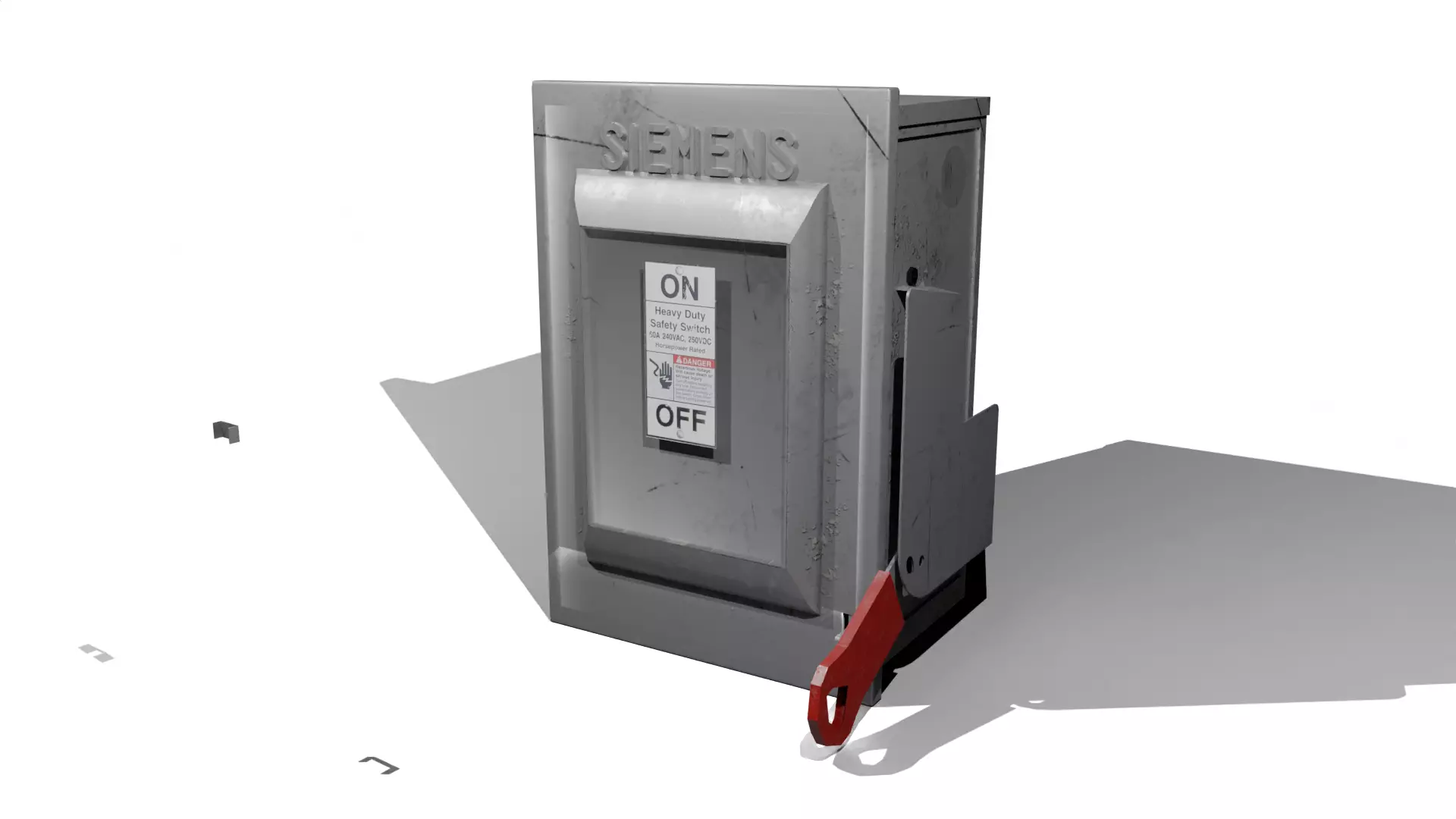 Siemens Safety Switch Box Low-poly 3D model_0