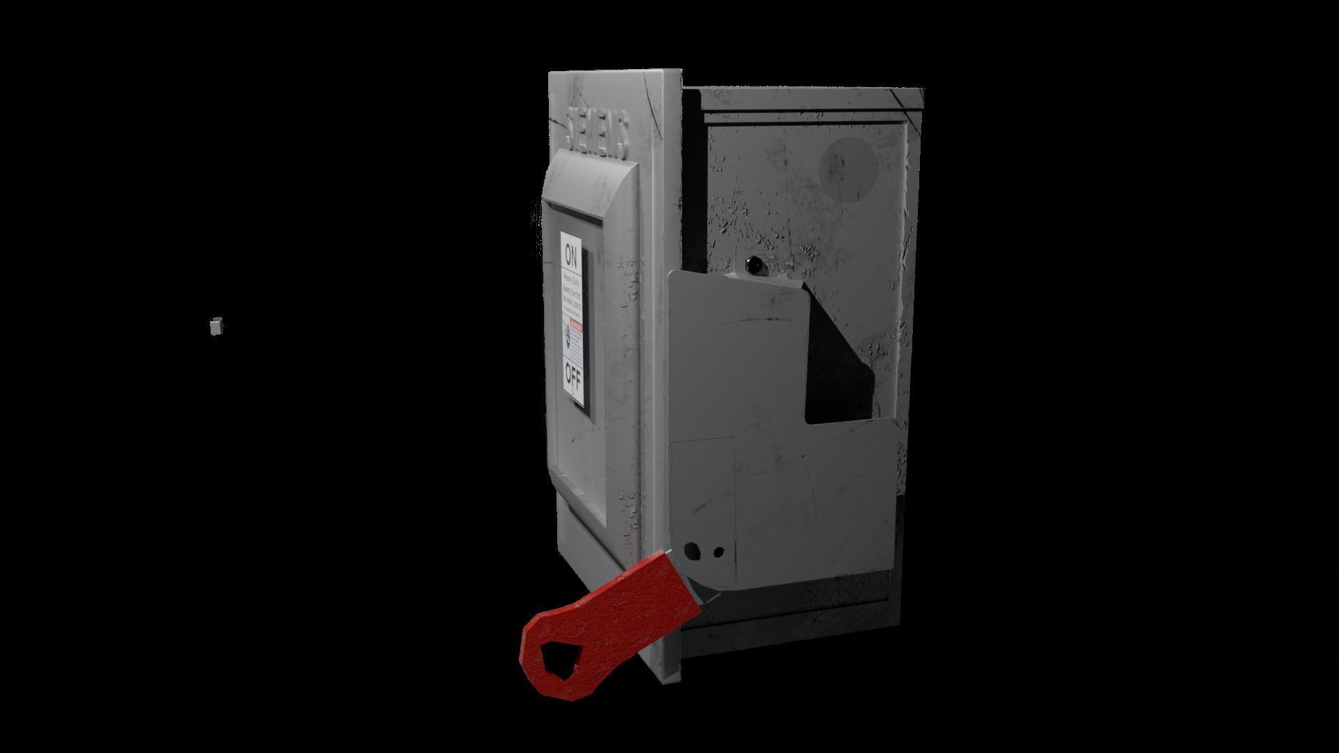 Siemens Safety Switch Box Low-poly 3D model_2