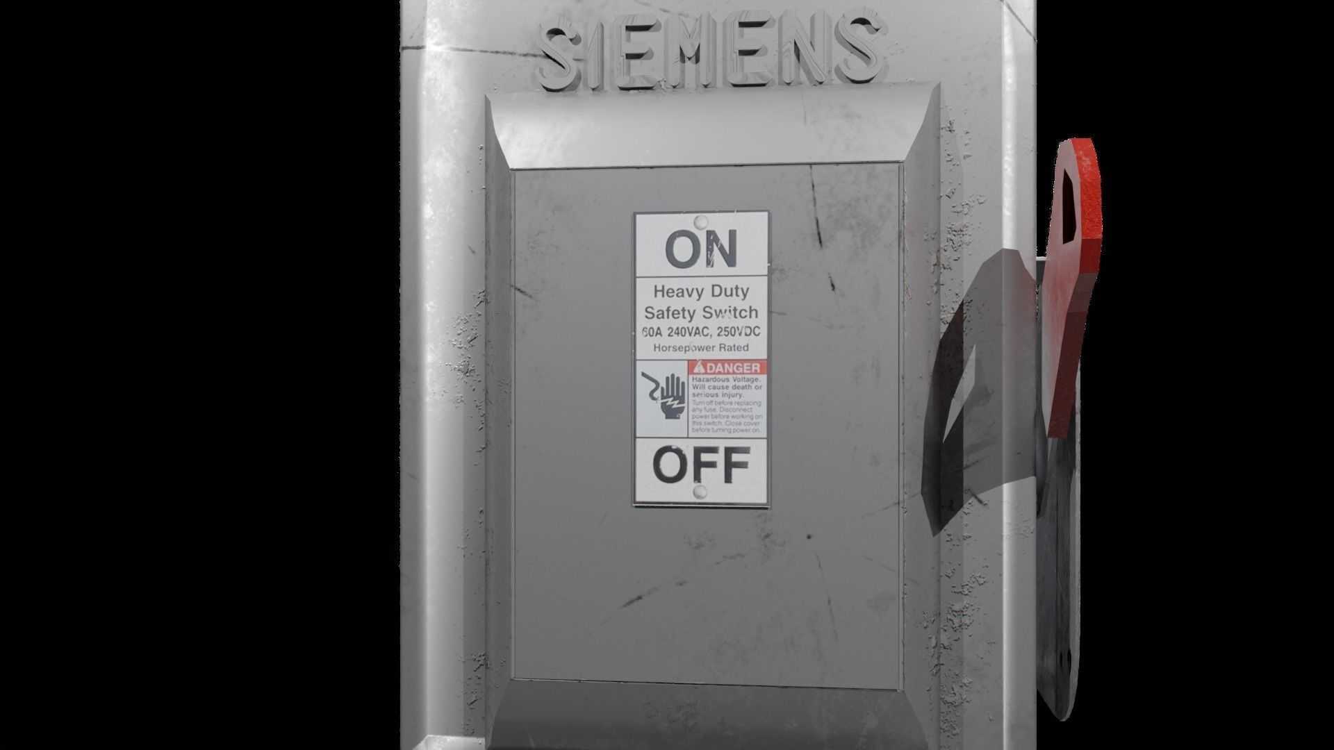 Siemens Safety Switch Box Low-poly 3D model_8