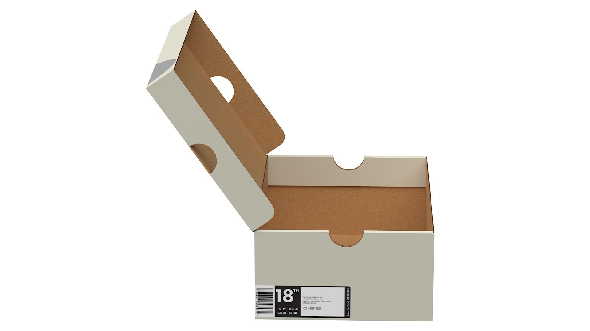 Nike Shoe Box PBR 09 Low-poly 3D model_2