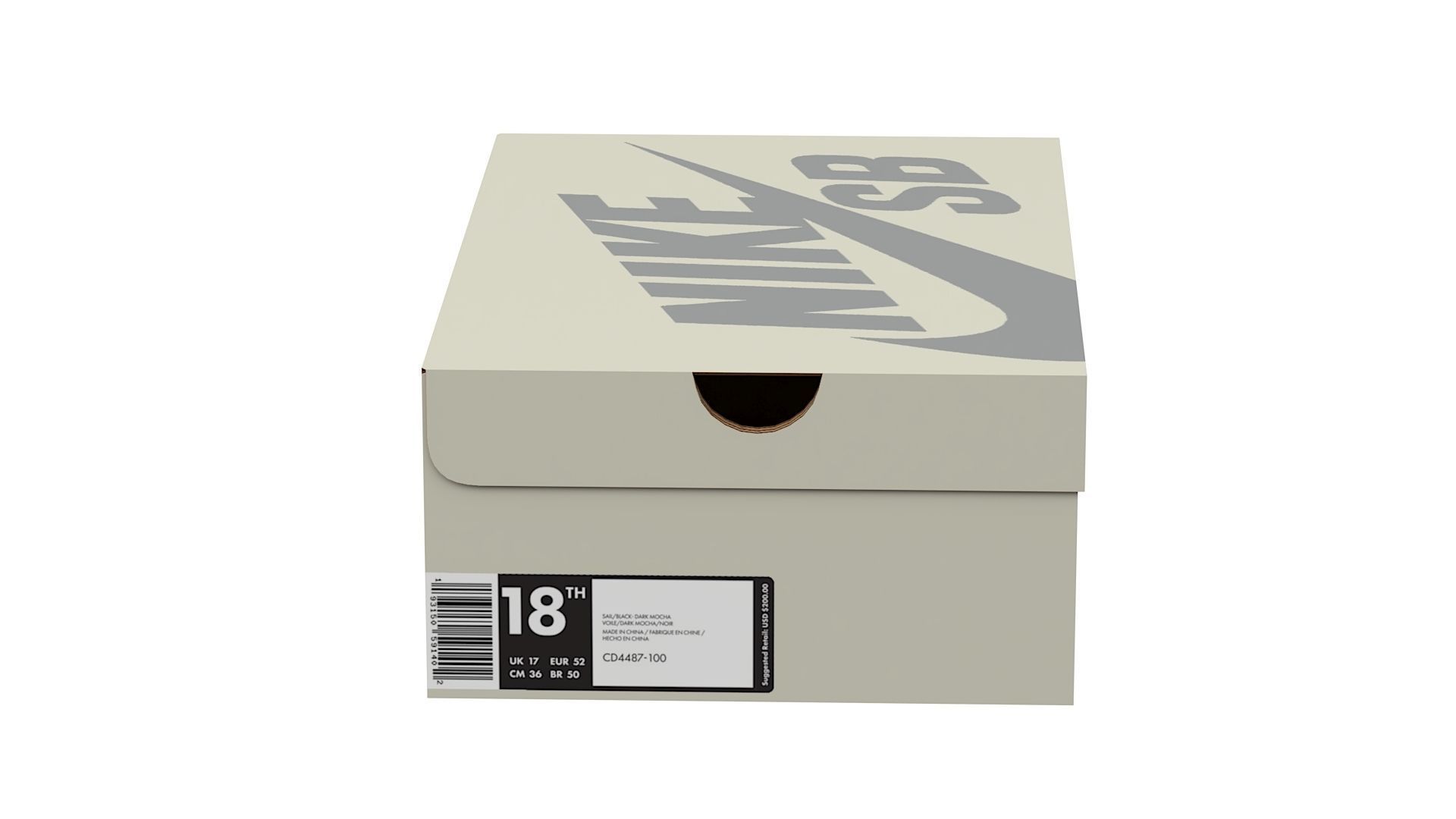 Nike Shoe Box PBR 09 Low-poly 3D model_8