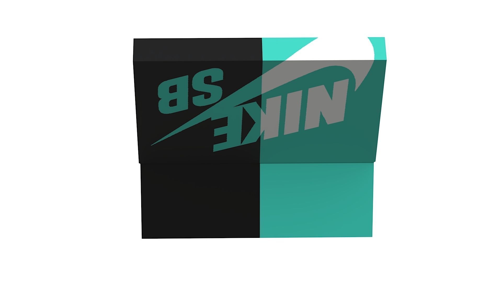 Nike Shoe Box PBR 10 Low-poly 3D model_4