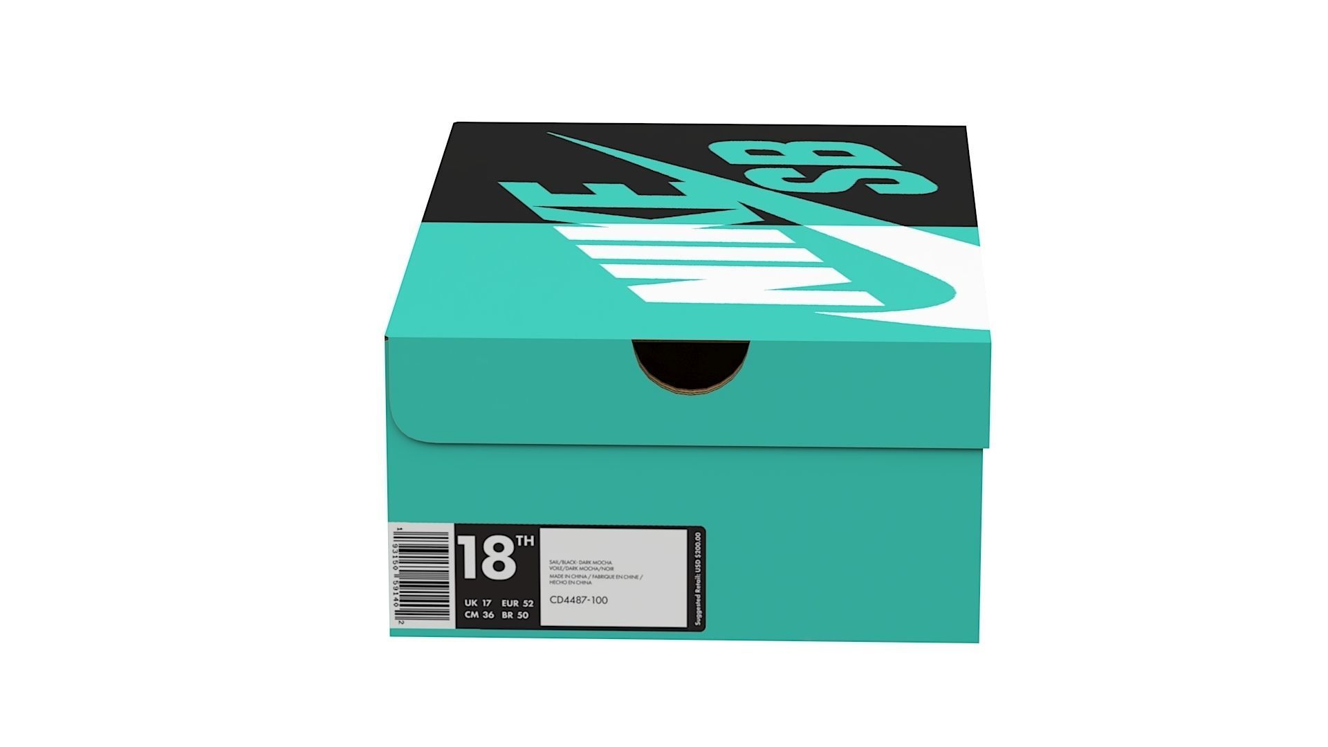 Nike Shoe Box PBR 10 Low-poly 3D model_8