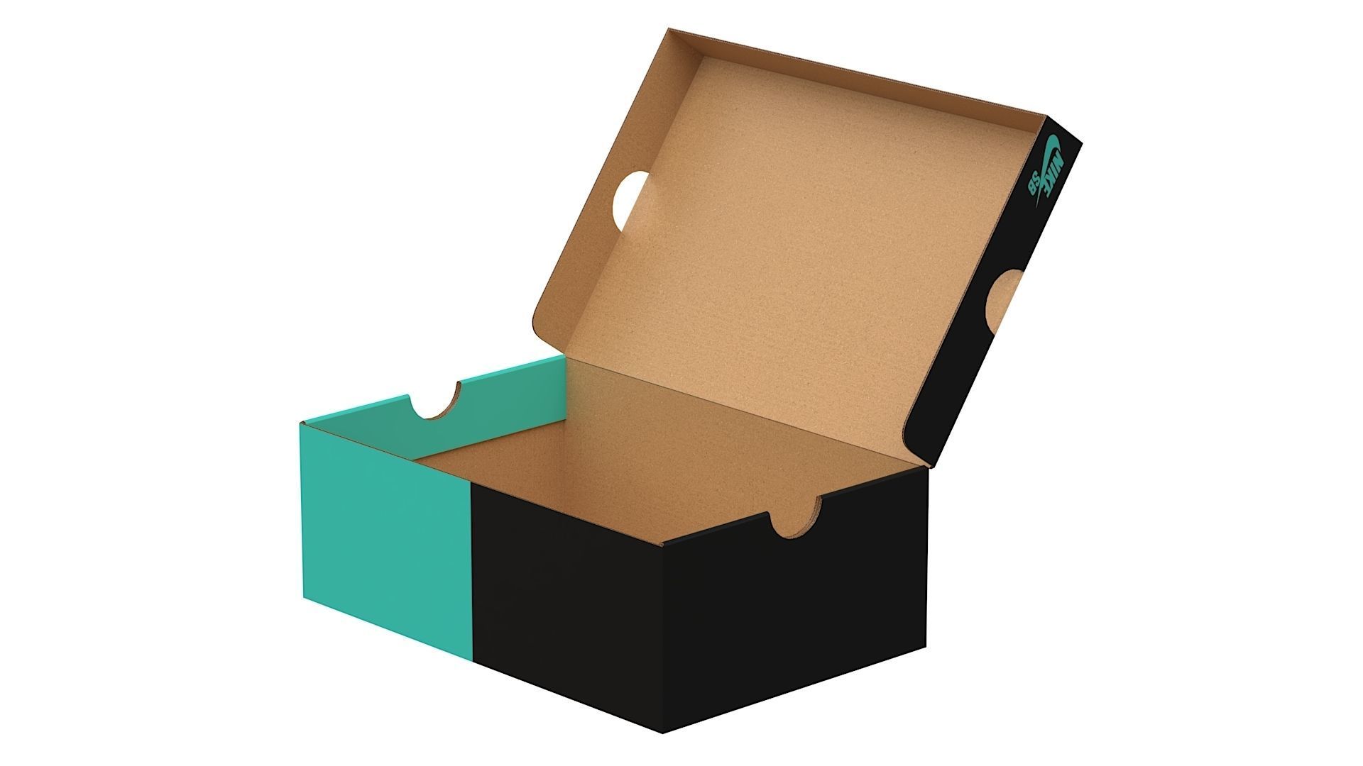 Nike Shoe Box PBR 10 Low-poly 3D model_6