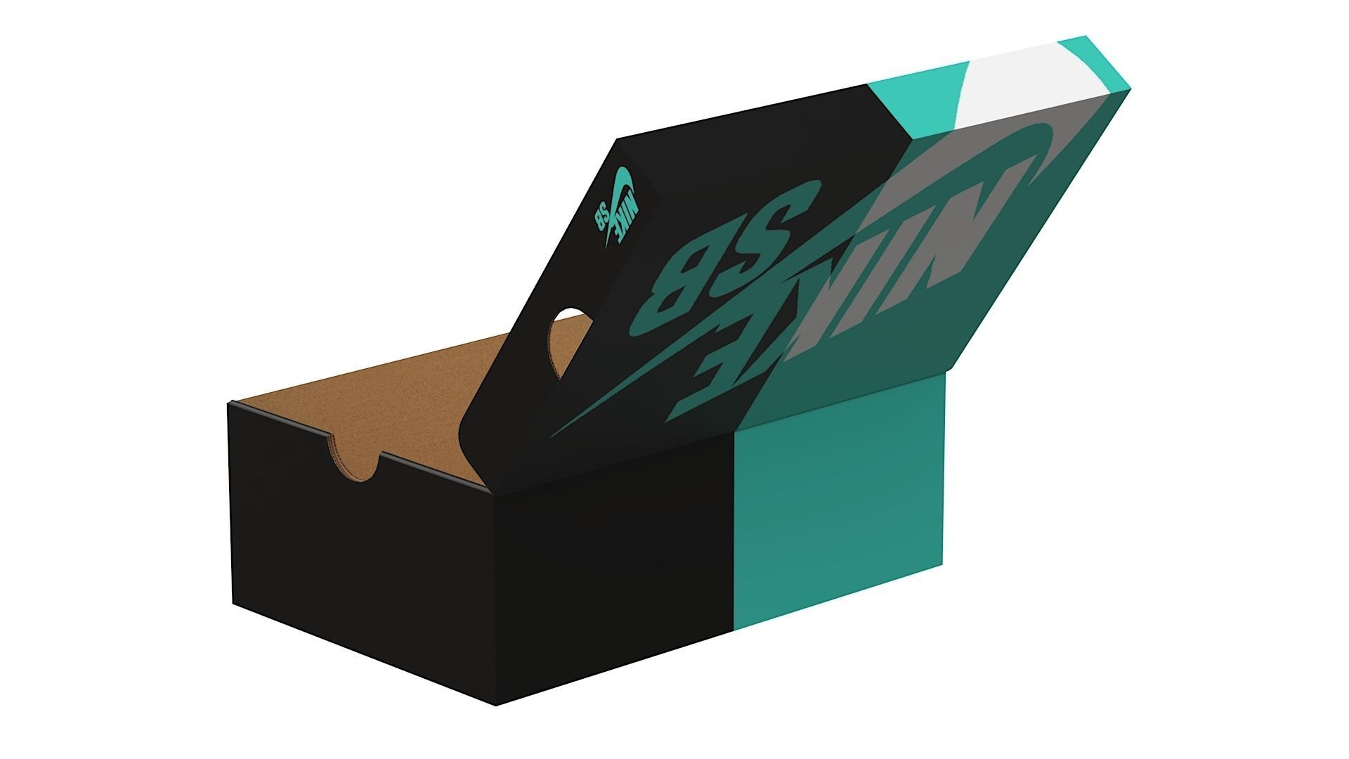 Nike Shoe Box PBR 10 Low-poly 3D model_5