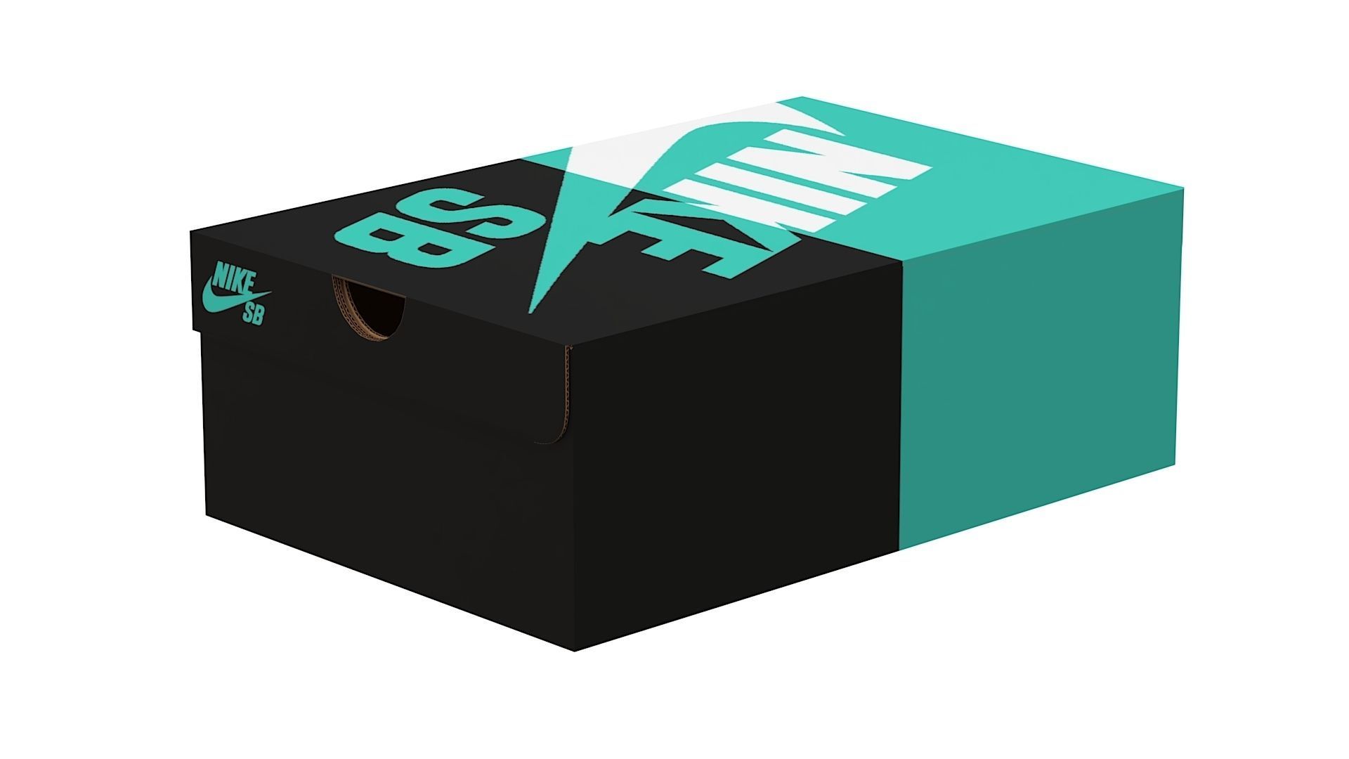 Nike Shoe Box PBR 10 Low-poly 3D model_11
