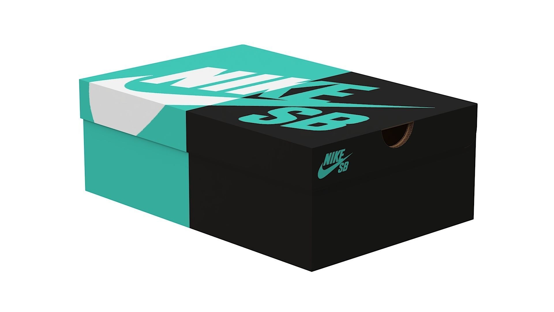 Nike Shoe Box PBR 10 Low-poly 3D model_12