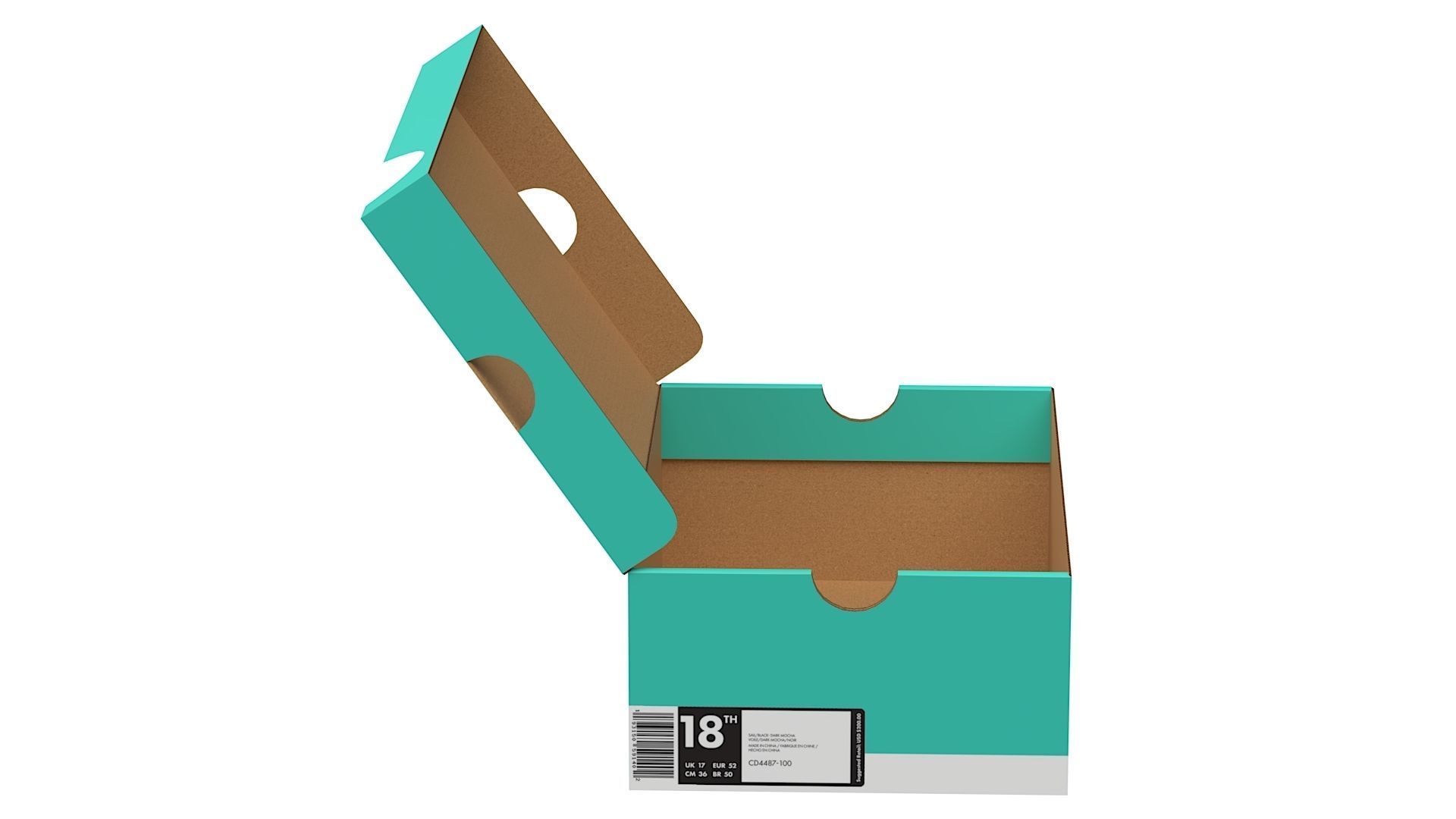 Nike Shoe Box PBR 11 Low-poly 3D model_2