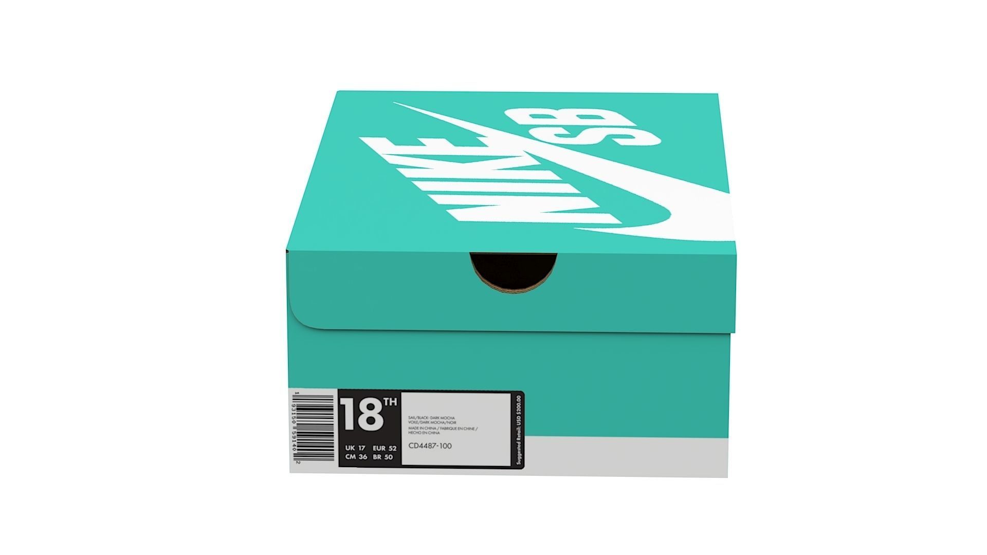 Nike Shoe Box PBR 11 Low-poly 3D model_8