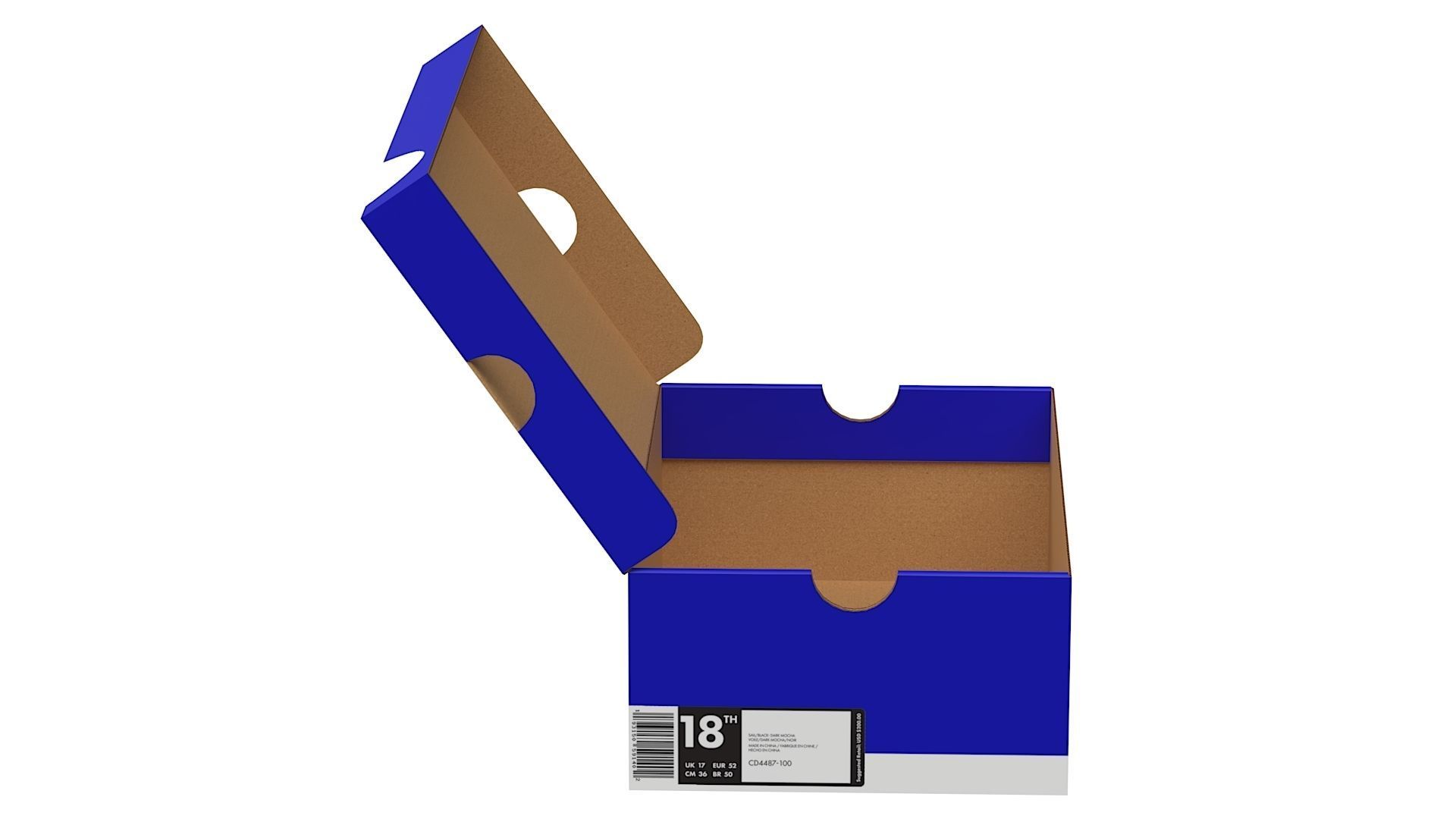 Nike Shoe Box PBR 12 Low-poly 3D model_2