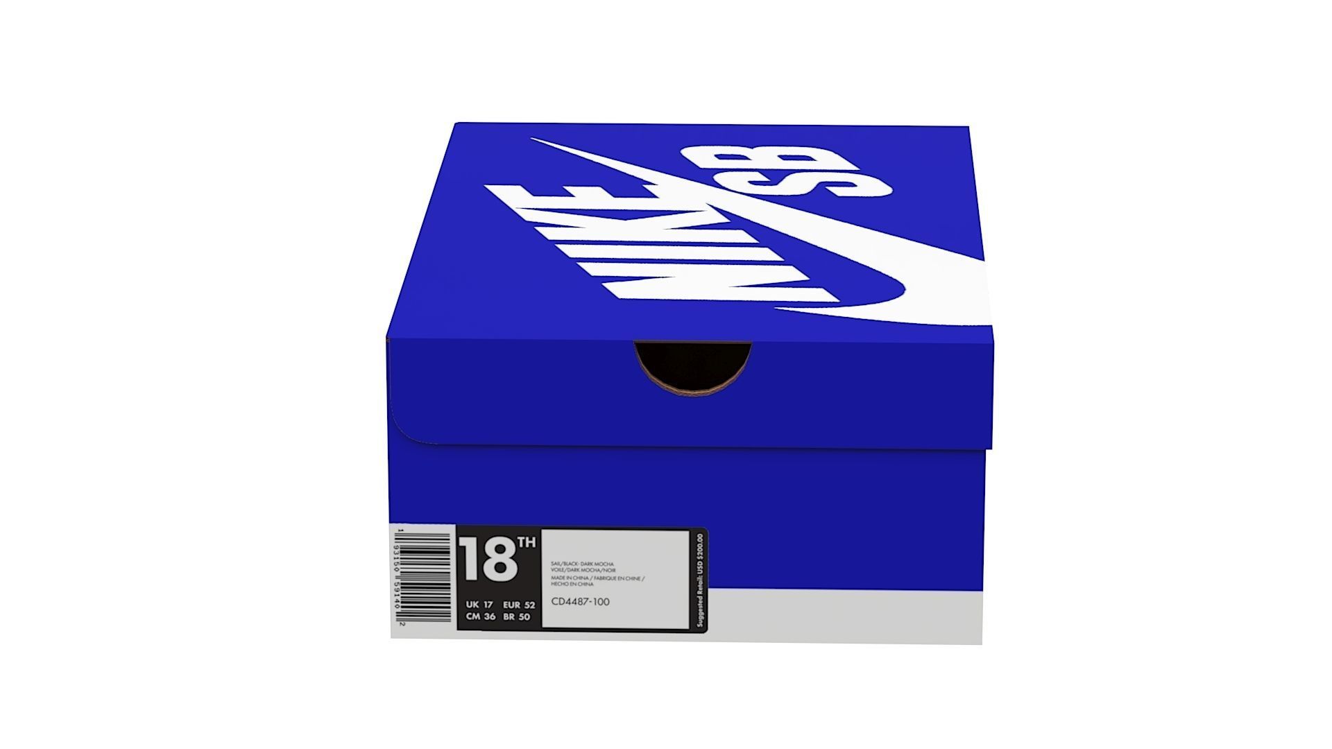 Nike Shoe Box PBR 12 Low-poly 3D model_8