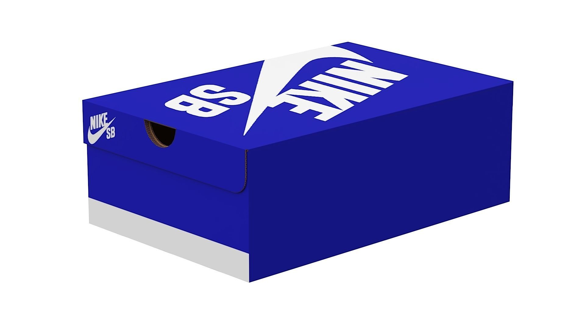 Nike Shoe Box PBR 12 Low-poly 3D model_11