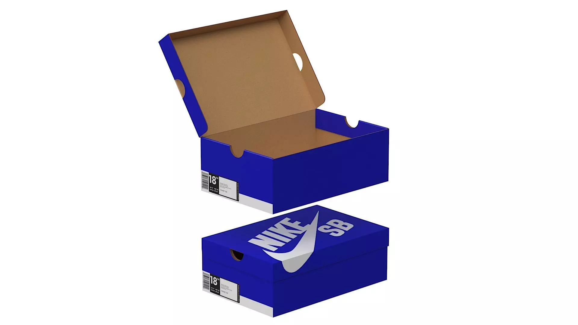 Nike Shoe Box PBR 12 Low-poly 3D model_0