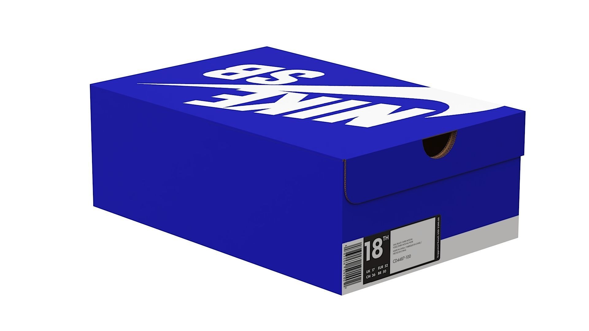 Nike Shoe Box PBR 12 Low-poly 3D model_9