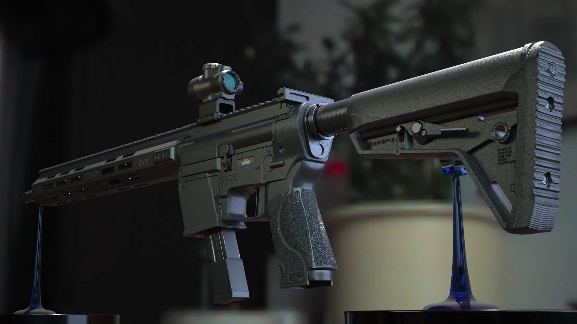 Smith  Wesson Response Carbine Low-poly Low-poly 3D model_2