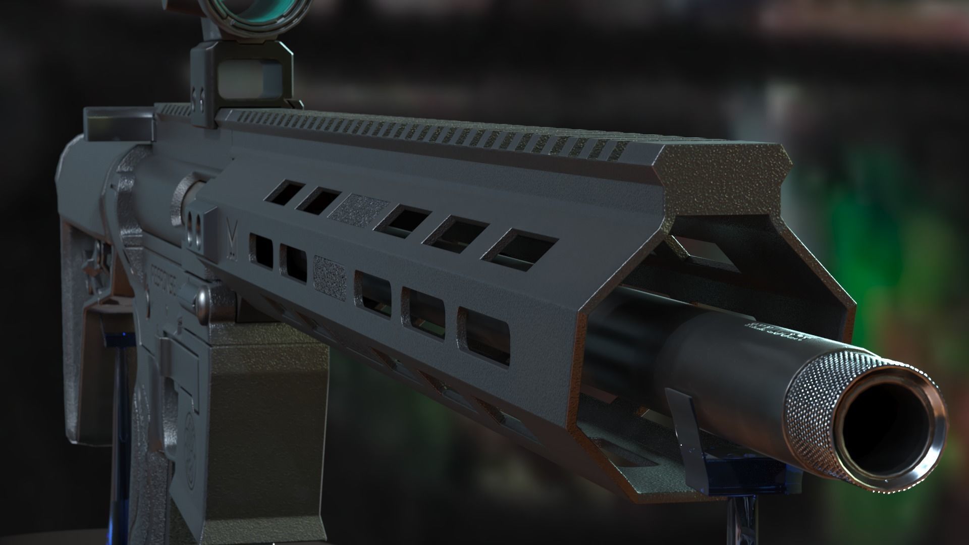 Smith  Wesson Response Carbine Low-poly Low-poly 3D model_8