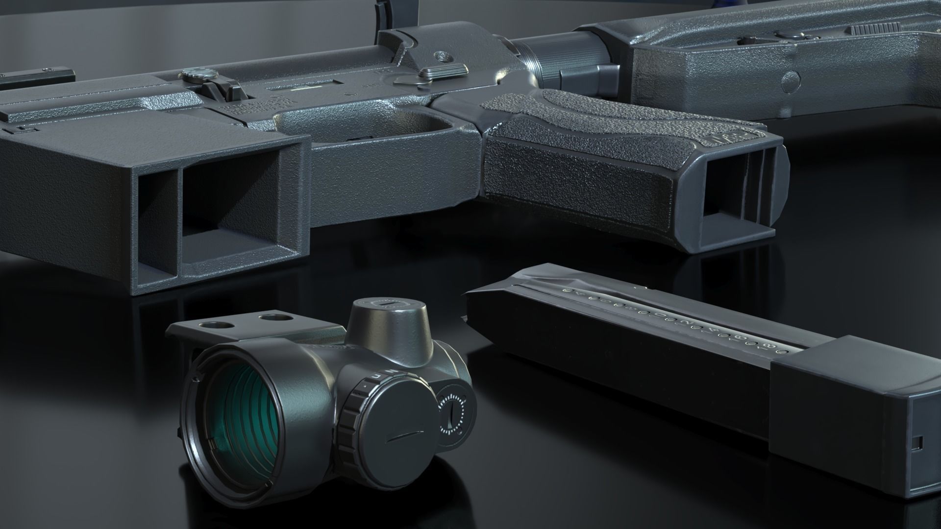 Smith  Wesson Response Carbine Low-poly Low-poly 3D model_7