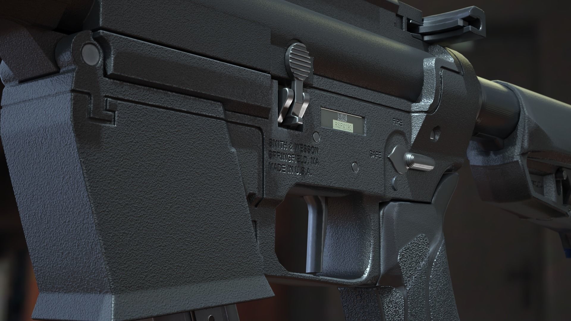 Smith  Wesson Response Carbine Low-poly Low-poly 3D model_3