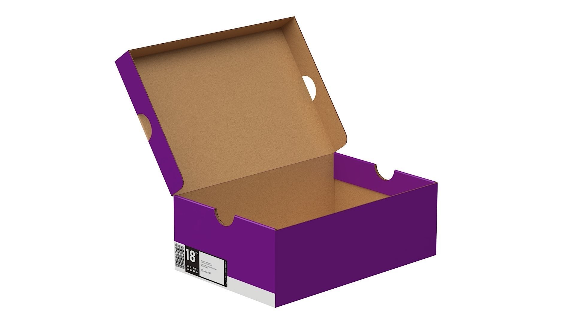 Nike Shoe Box PBR 13 Low-poly 3D model_1