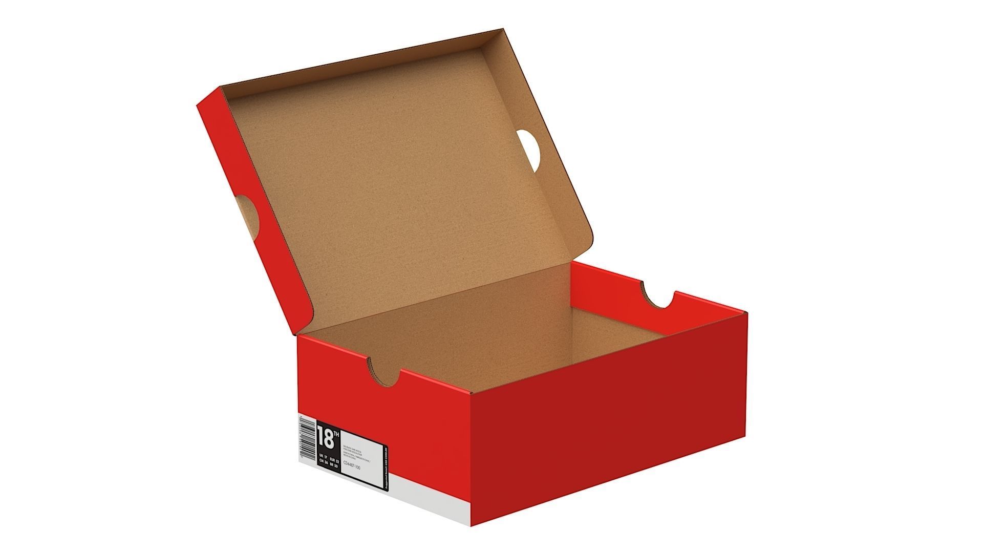 Nike Shoe Box PBR 14 Low-poly 3D model_1