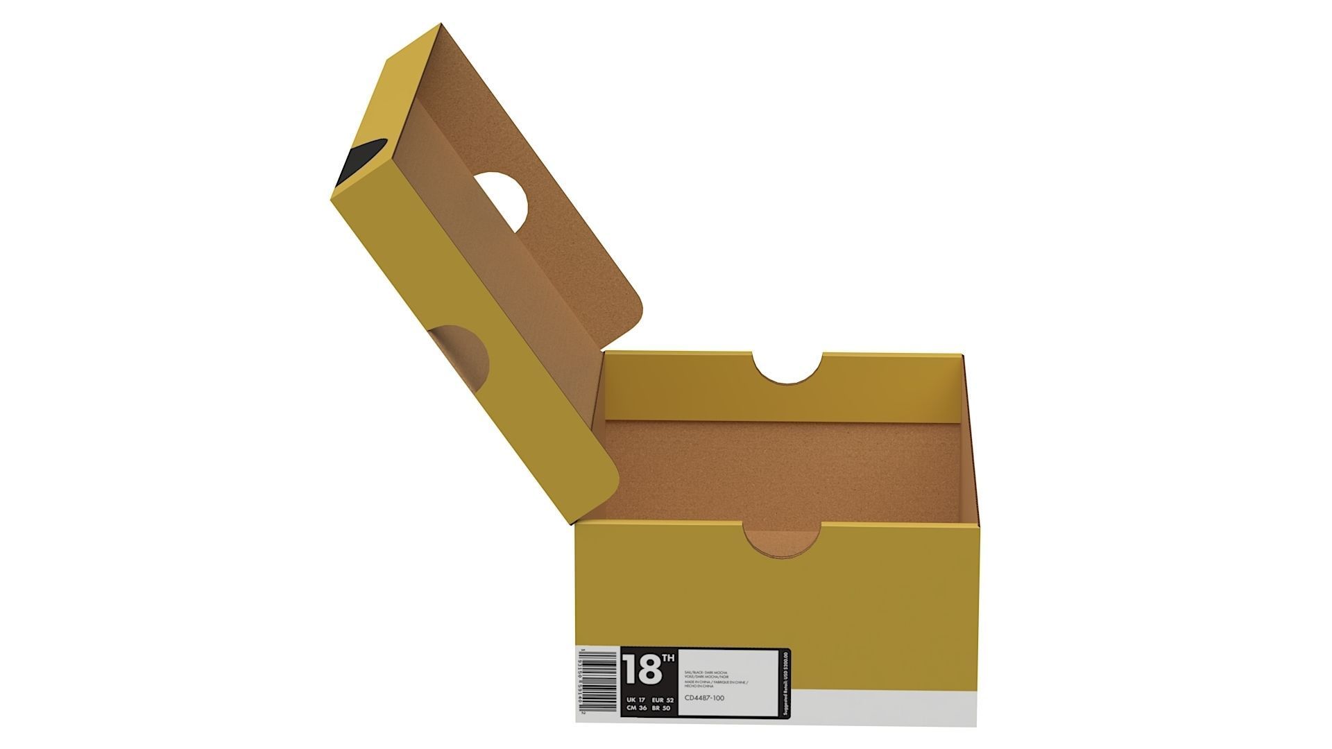 Nike Shoe Box PBR 15 Low-poly 3D model_2