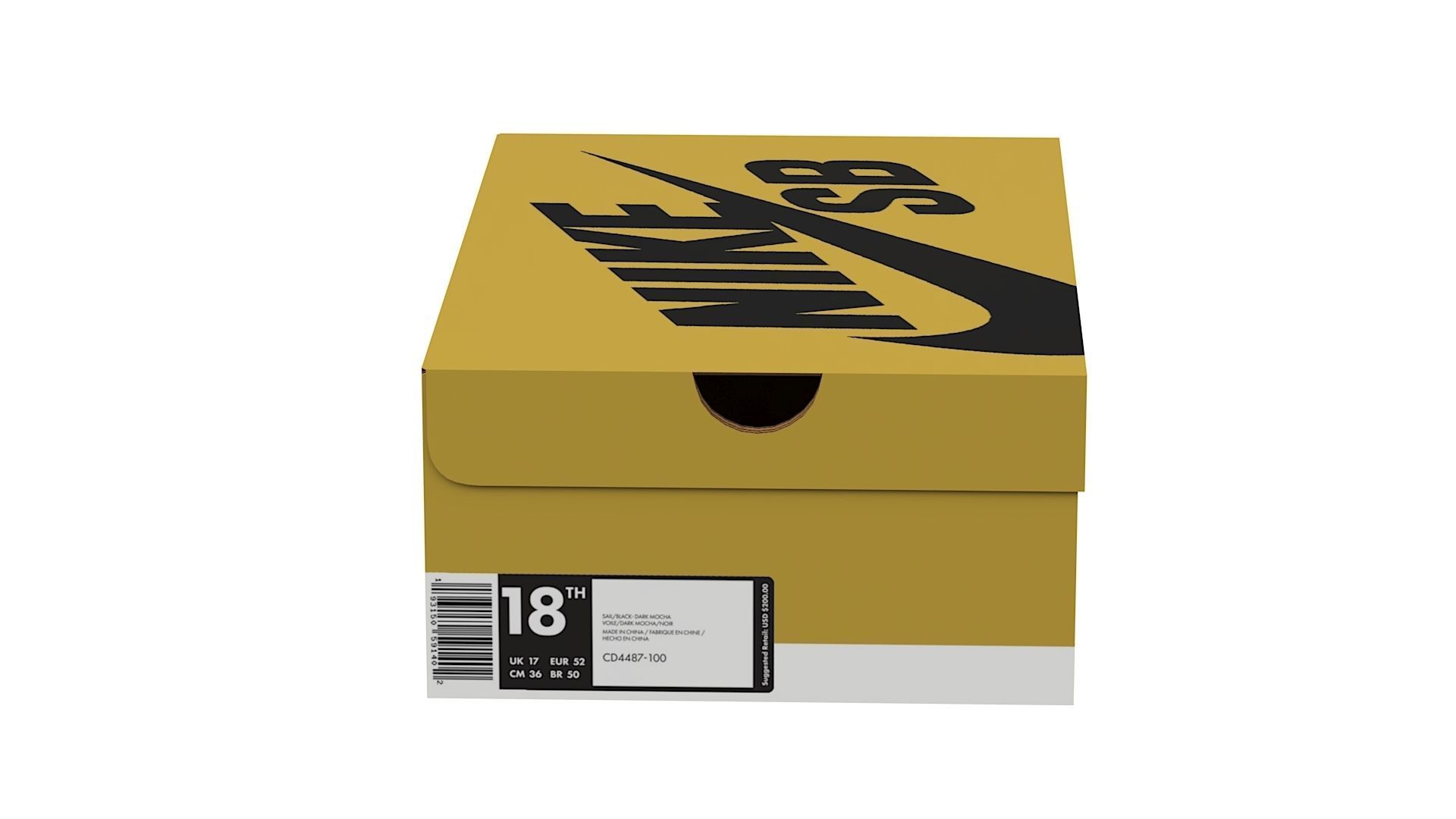 Nike Shoe Box PBR 15 Low-poly 3D model_8