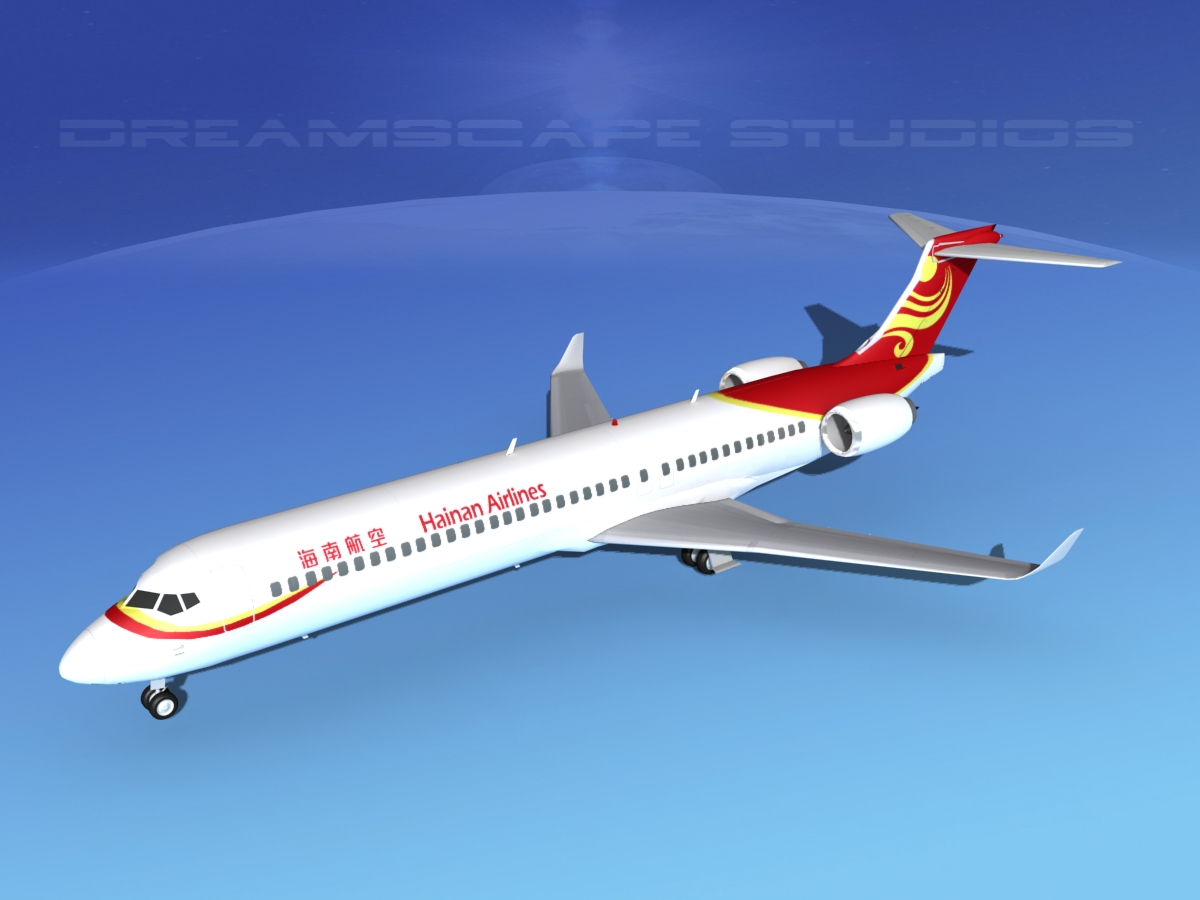 Comac ARJ21-900 Hainan Airlines  3D model_9