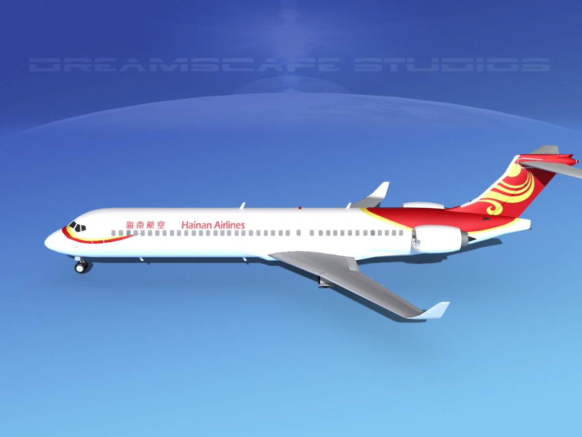Comac ARJ21-900 Hainan Airlines  3D model_10