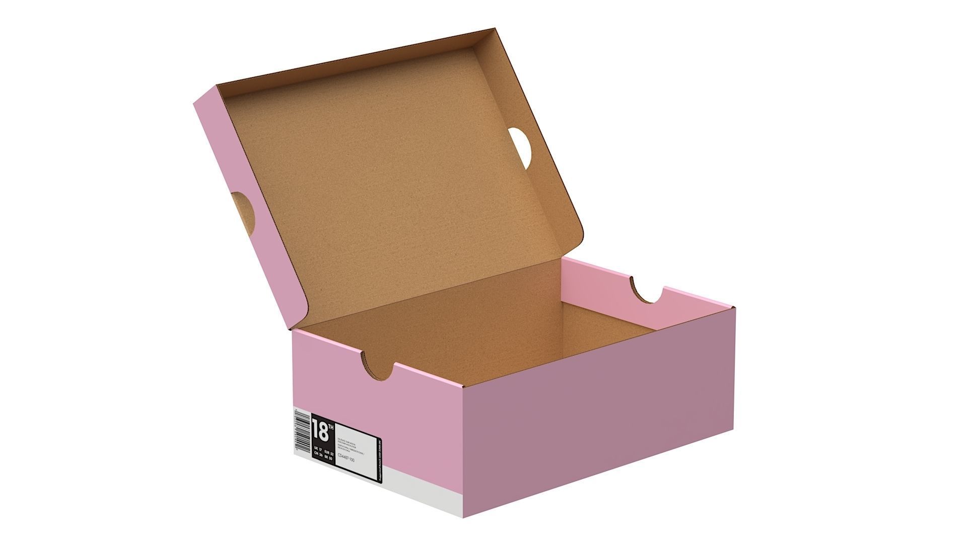 Nike Shoe Box PBR 16 Low-poly 3D model_1