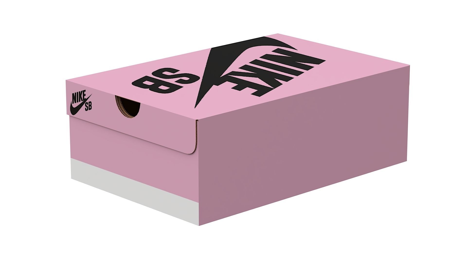 Nike Shoe Box PBR 16 Low-poly 3D model_11