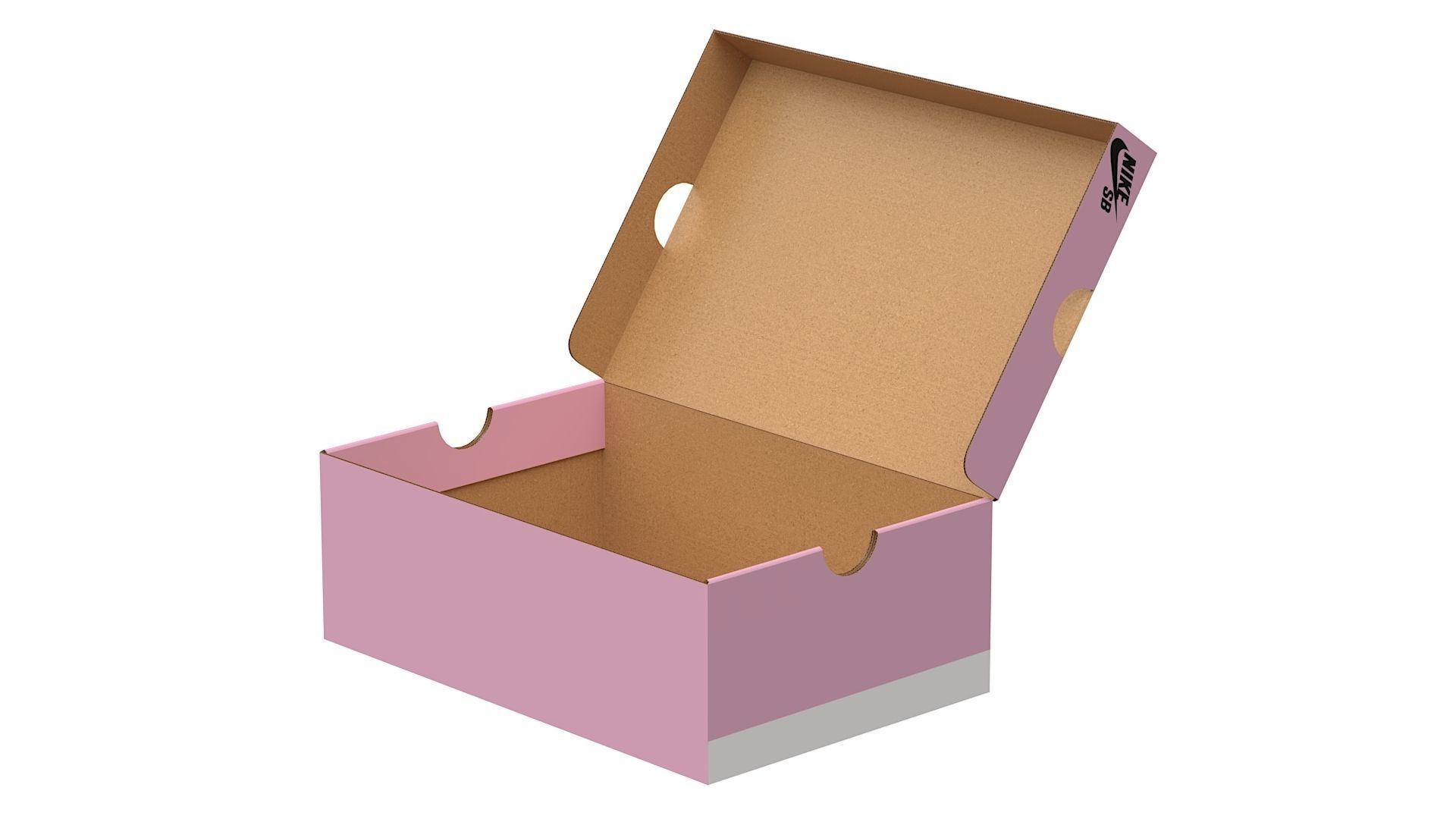 Nike Shoe Box PBR 16 Low-poly 3D model_6