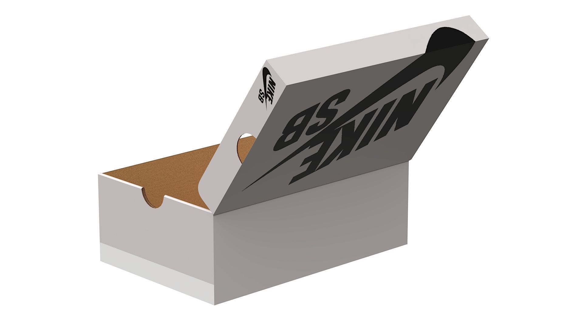 Nike Shoe Box PBR 17 Low-poly 3D model_5