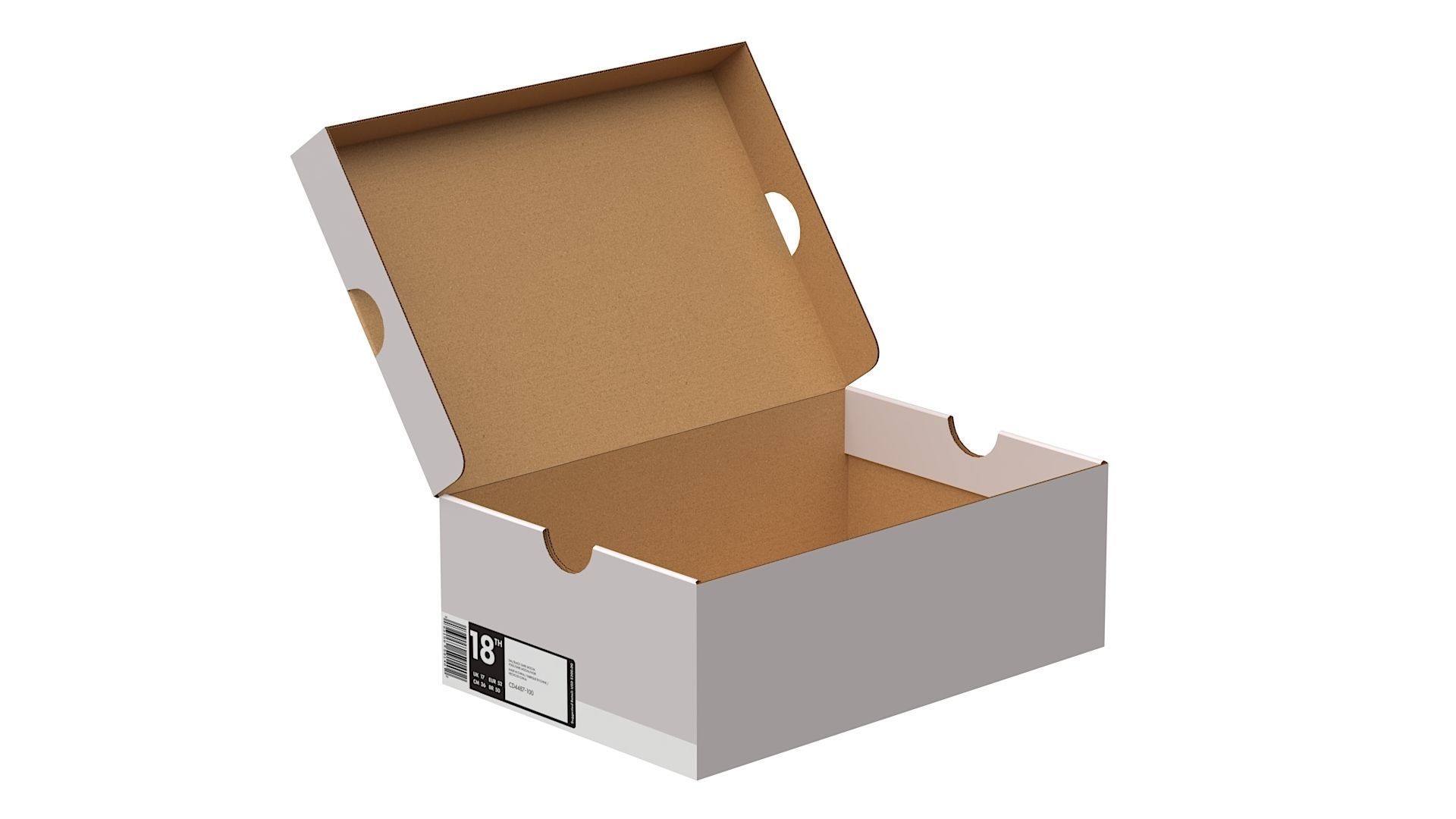 Nike Shoe Box PBR 17 Low-poly 3D model_1