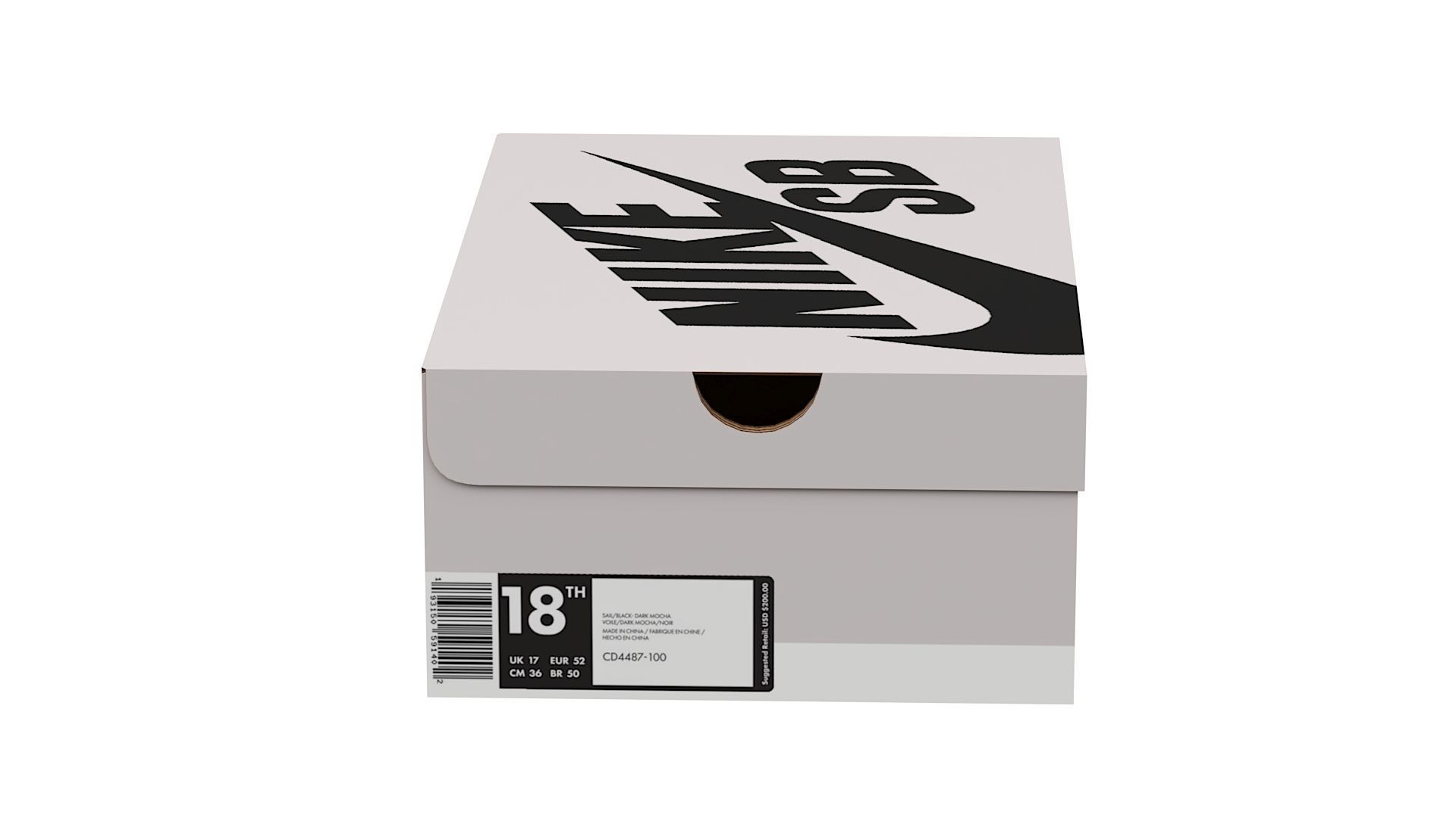 Nike Shoe Box PBR 17 Low-poly 3D model_8