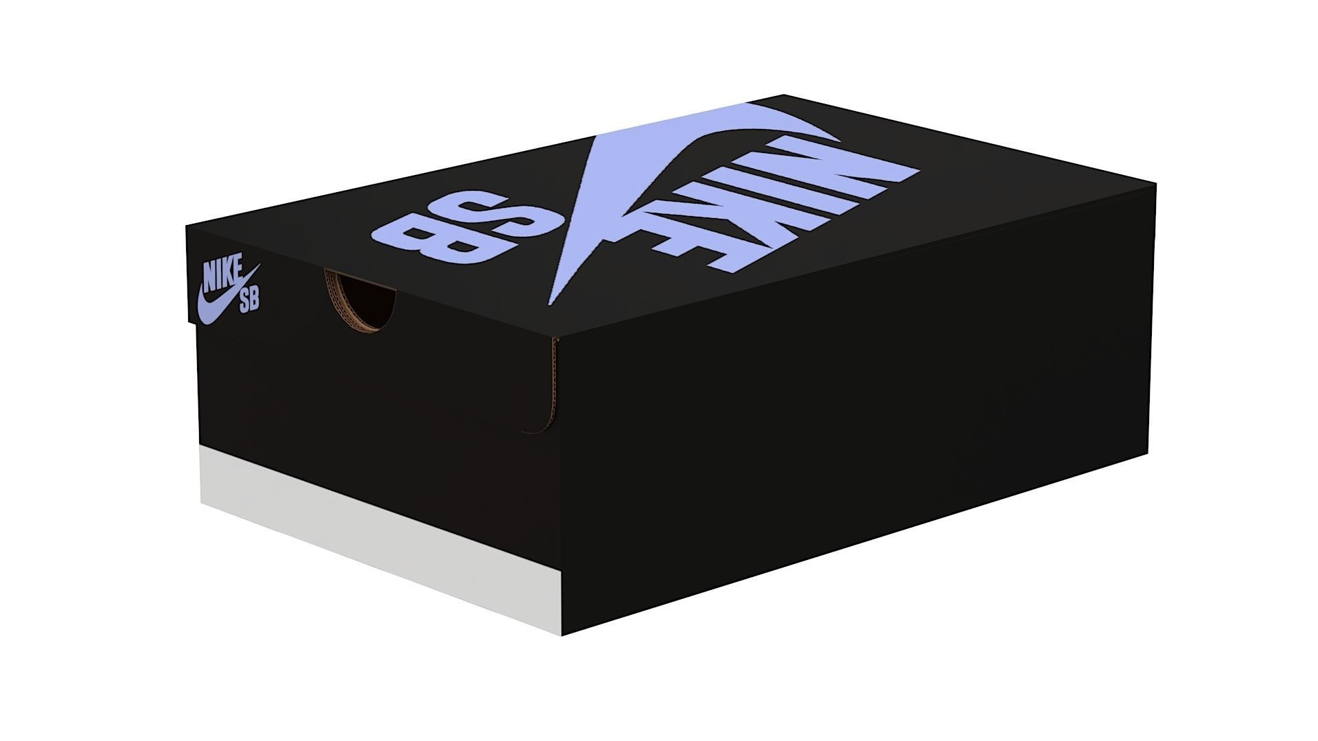 Nike Shoe Box PBR 18 Low-poly 3D model_11
