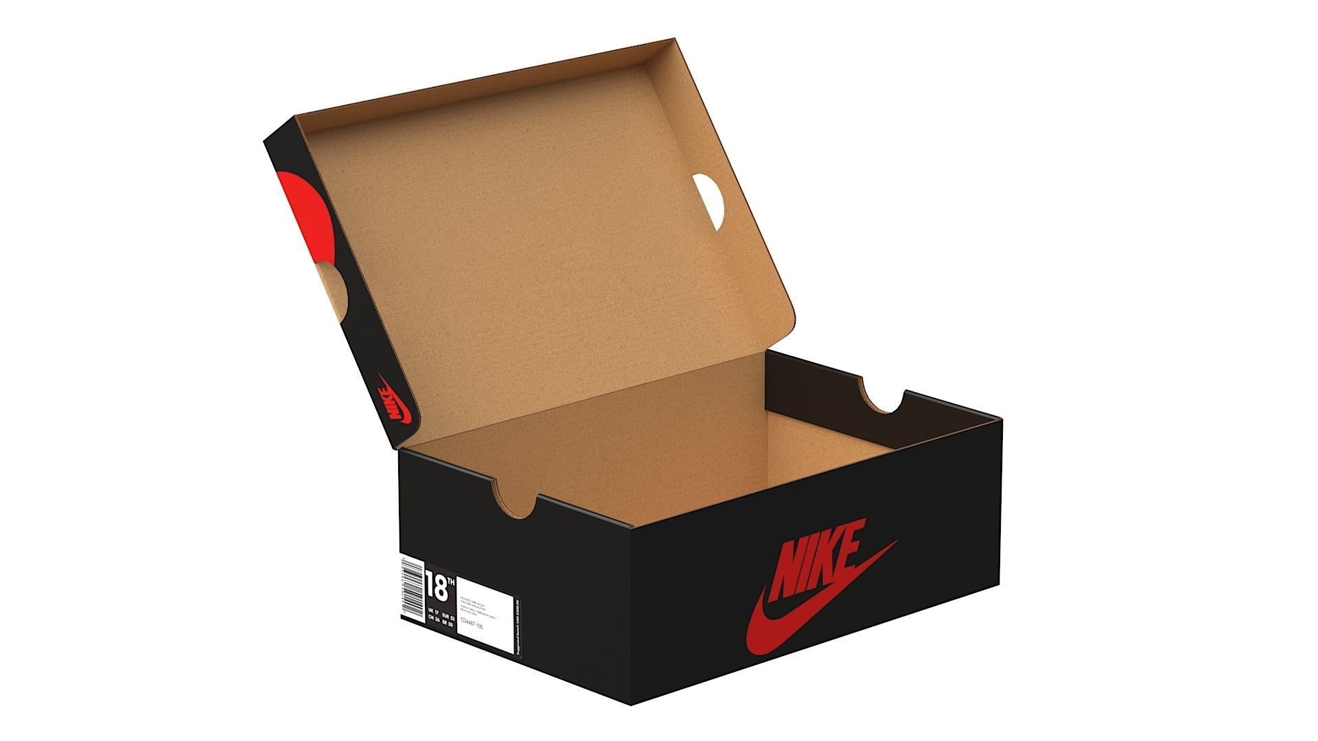 Nike Shoe Box Set PBR 3D Model Collection_12
